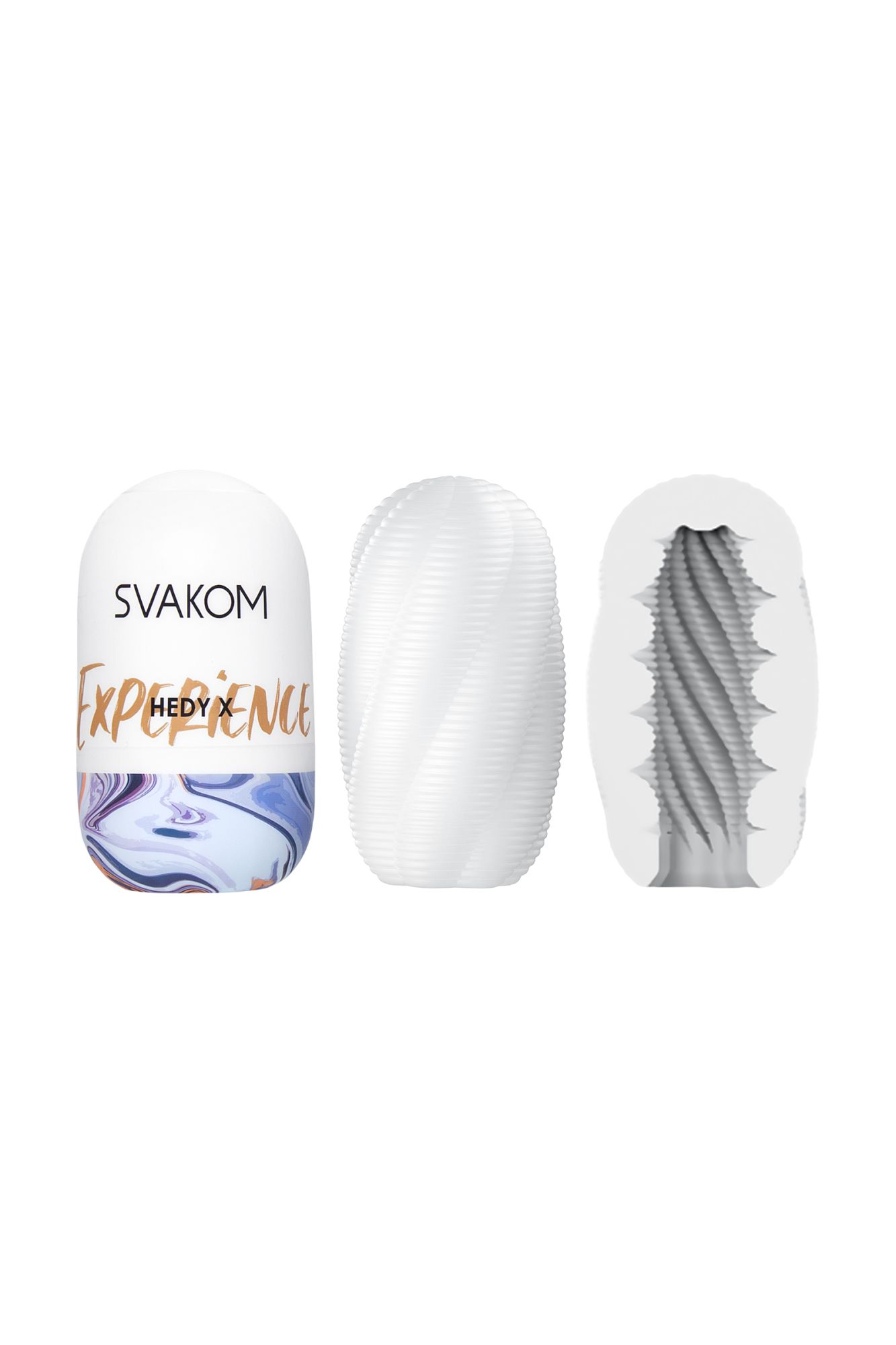 набор мастурбаторов нереалистичных svakom hedy x5 mixed (5 шт.), tpe, белый, 9 см в Перми