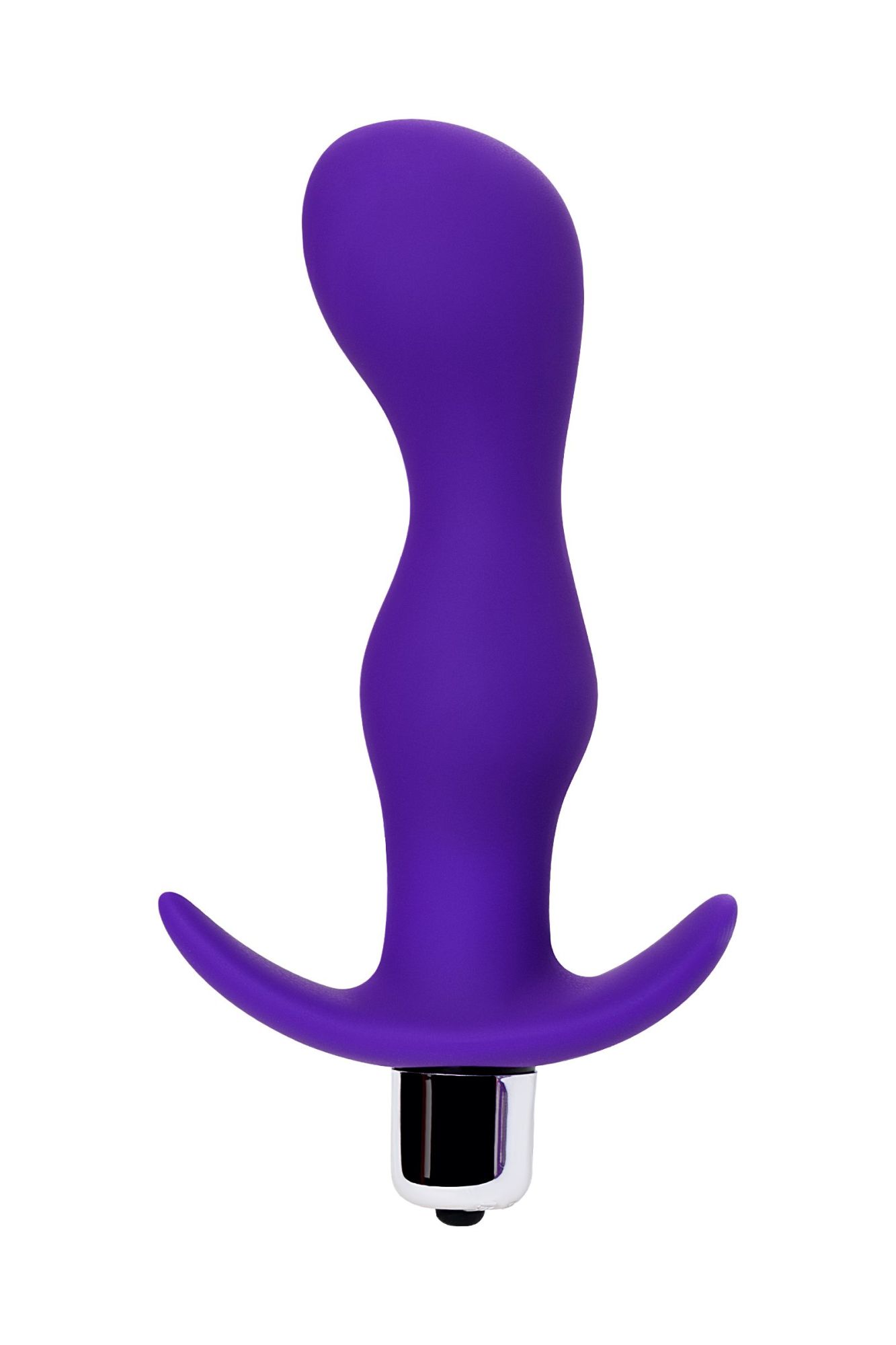 анальная пробка с вибрацией a-toys by toyfa kamet, размер l, силикон, фиолетовая, 14 см в Перми
