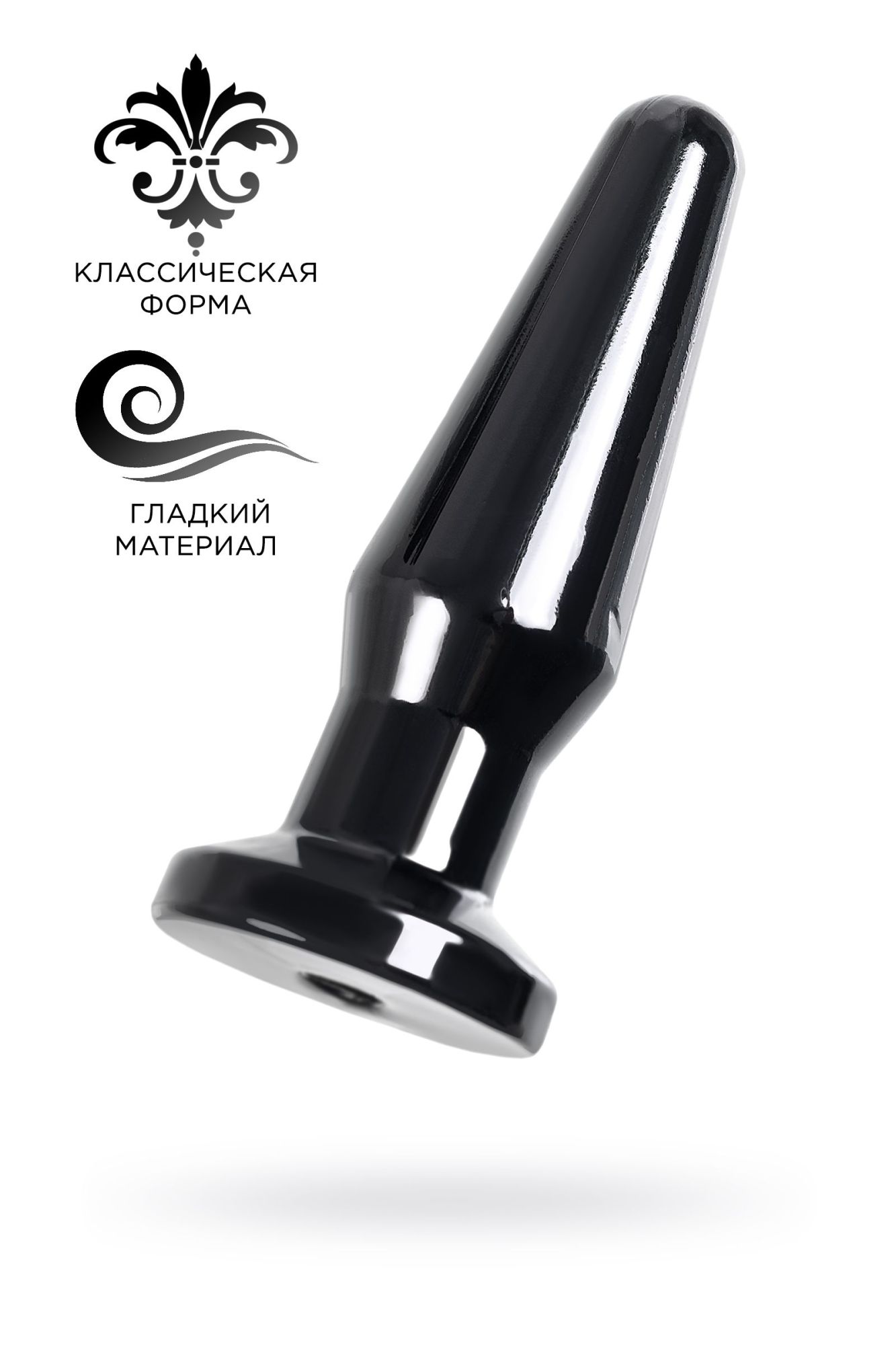 анальная втулка toyfa popo pleasure gemini β, tpe, черная, 12,4 см в Перми