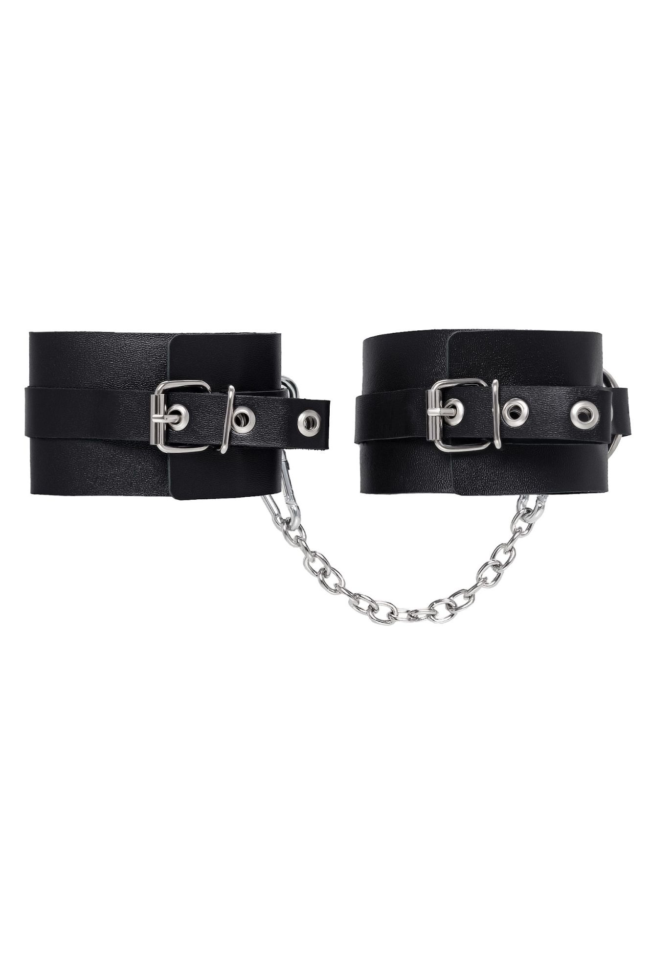 оковы pecado bdsm, из толстой кожи с люверсами, натуральная кожа, чёрные в Перми