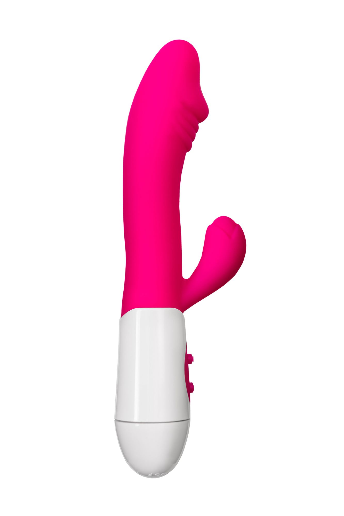 вибратор с клиторальным стимулятором toyfa a-toys area, силикон, розовый, 19,5 см в Перми