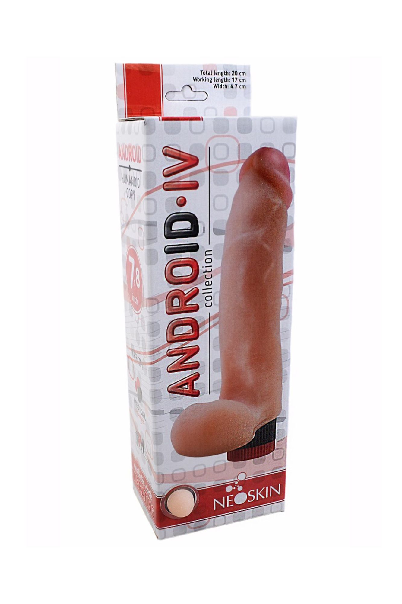 вибромассажёр-реалистик android long lovetoy, tpr, телесный, 17 см в Перми