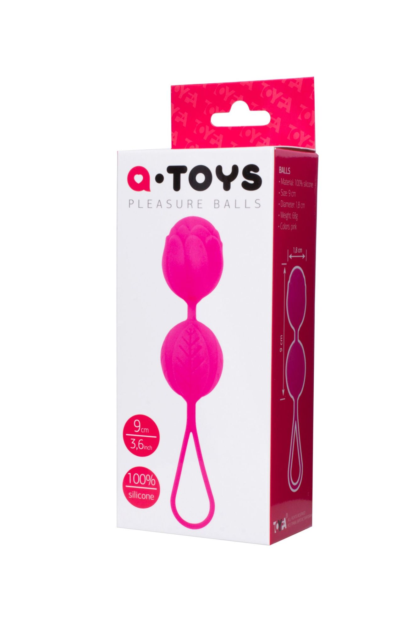 вагинальные шарики toyfa  a-toys flov, силикон, розовый, 15  см в Перми