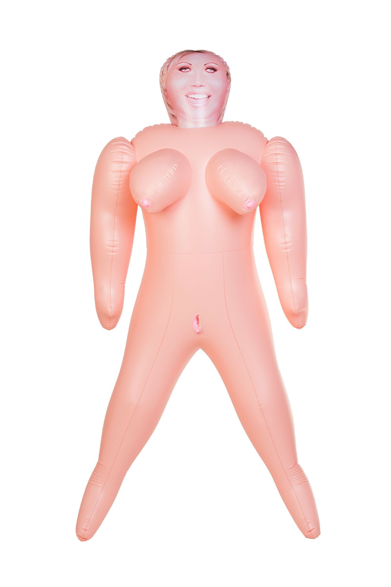 кукла надувная dolls-x by toyfa isabella, толстушка, с двумя отверстиями, блондинка, 160 см в Перми