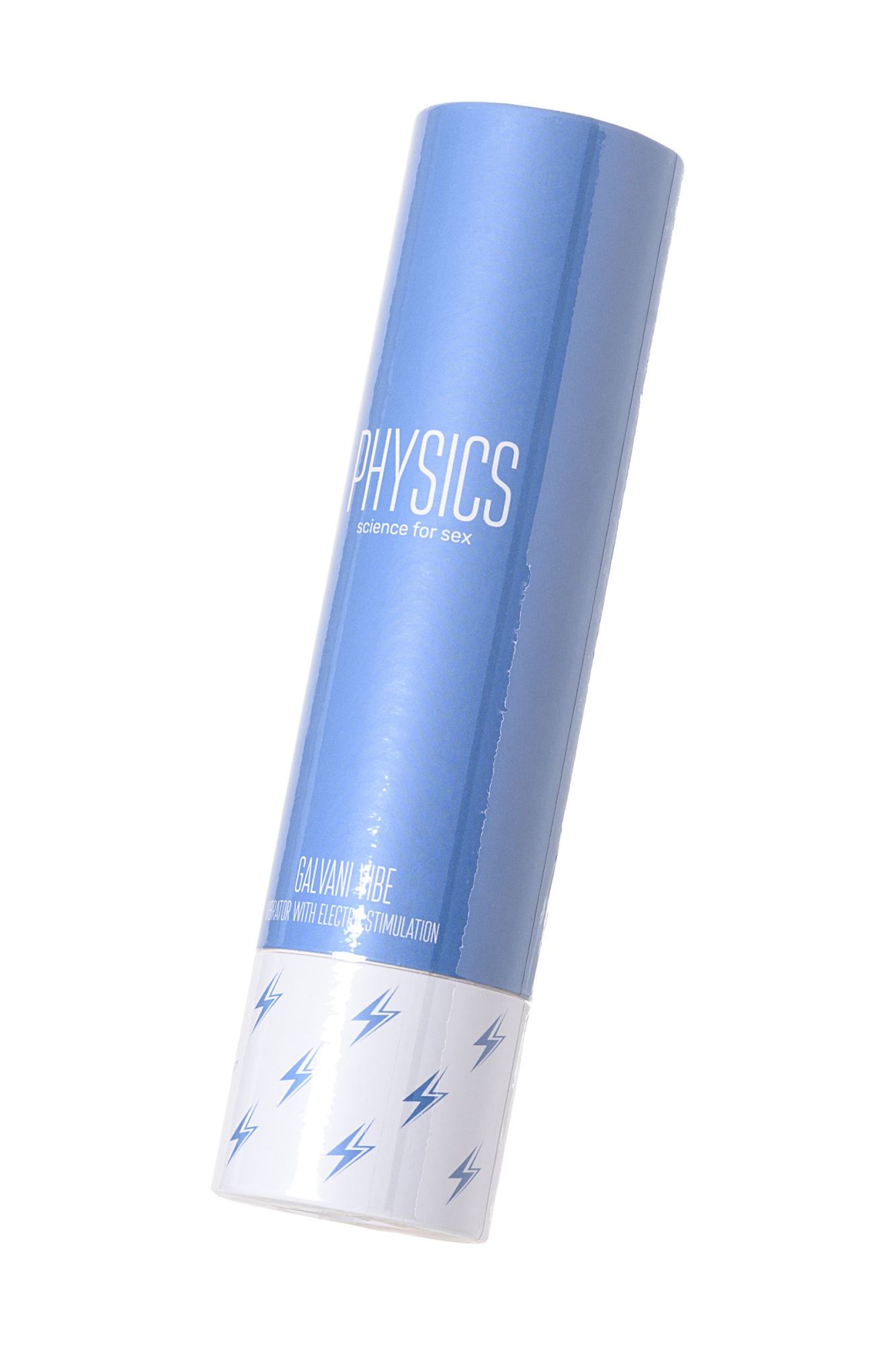 вибратор с электростимуляцией physics galvani vibe, силикон, голубой, 21 см в Перми
