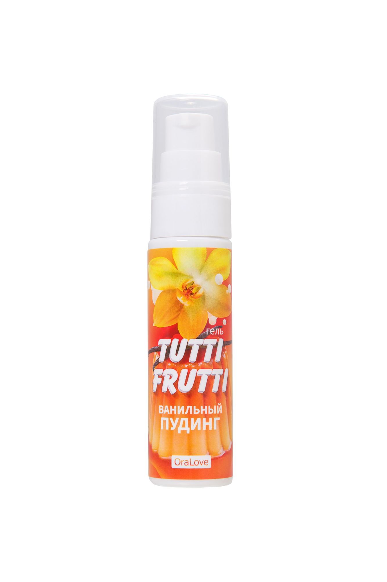 съедобная гель-смазка tutti-frutti для орального секса со вкусом ванильный пудинг, 30 гр в Перми