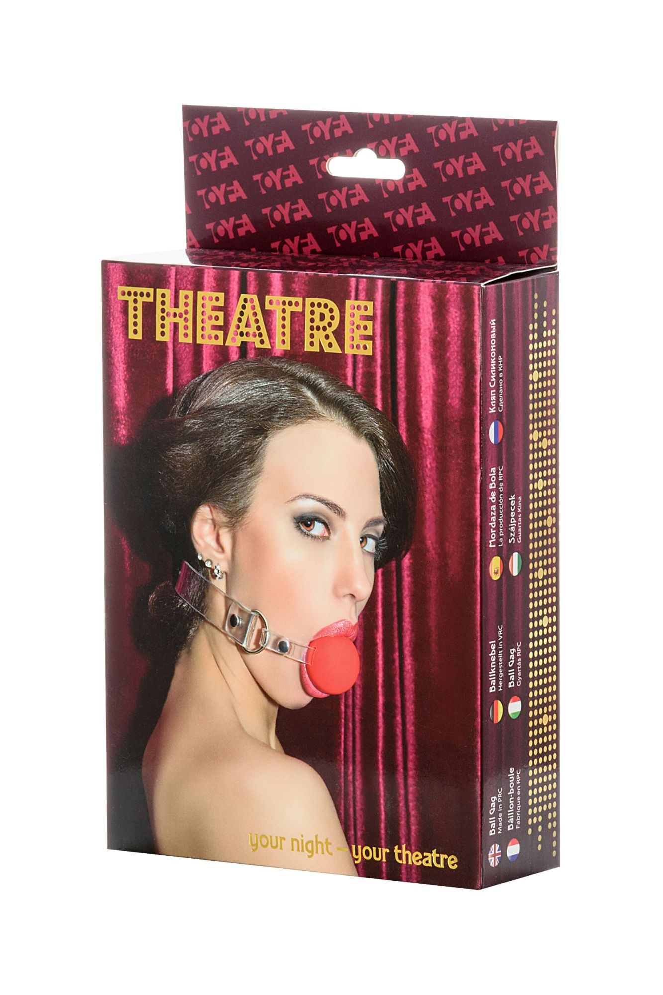 кляп toyfa theatre, силикон, красный в Перми