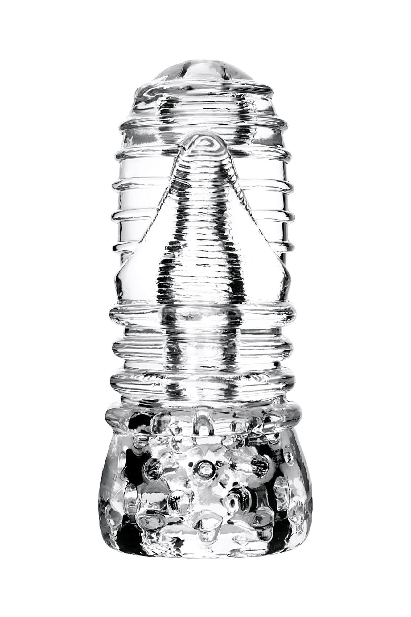 мастурбатор нереалистичный lingam by toyfa savitri, tpe, прозрачный, 14 см в Перми