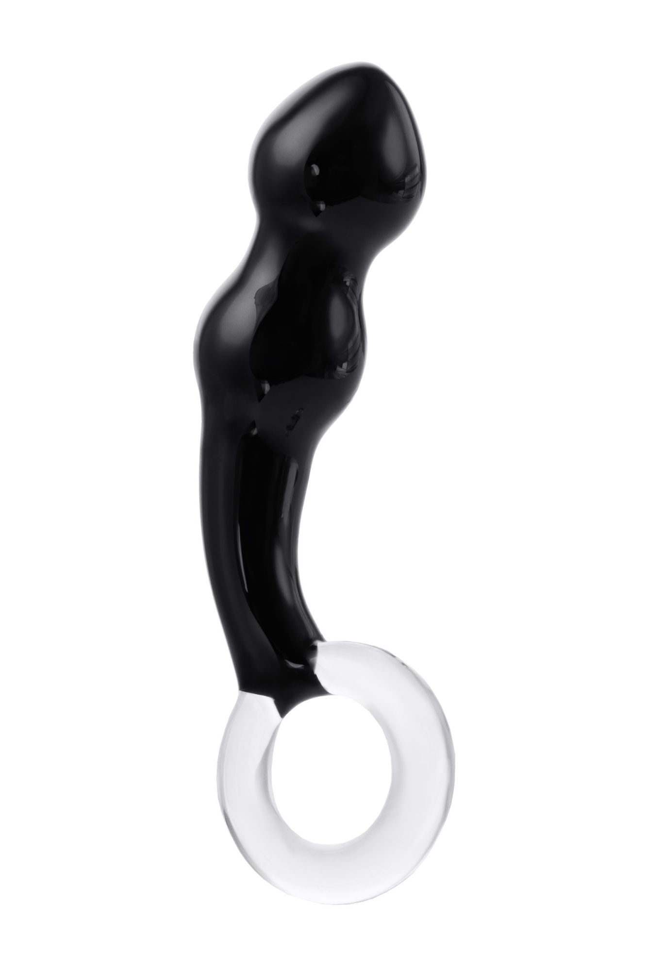 стимулятор простаты sexus glass, стекло, черный, 17 см в Перми