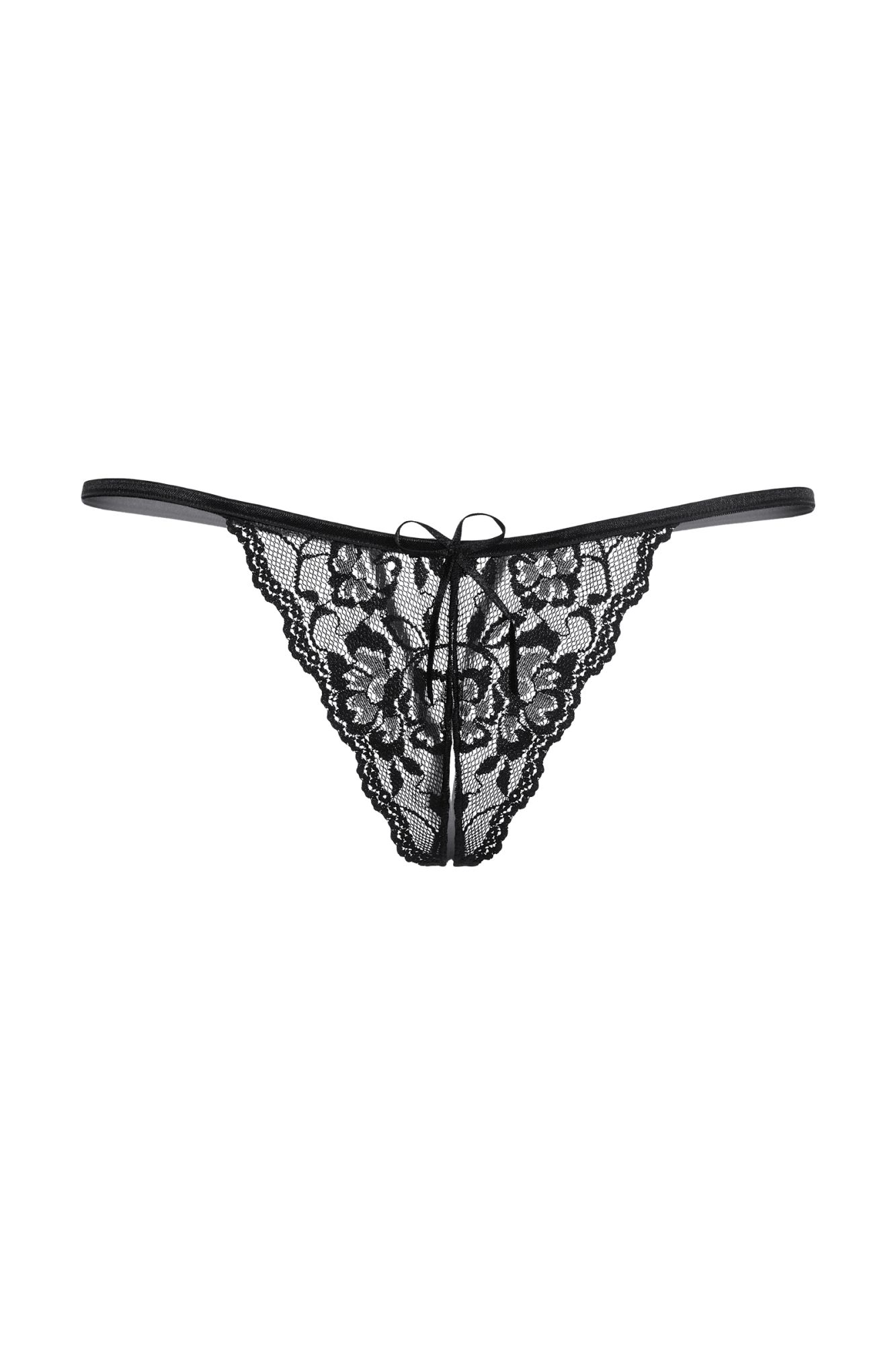 Эротическое стринги открытые кружевные softline collection, черный, s/l в Перми