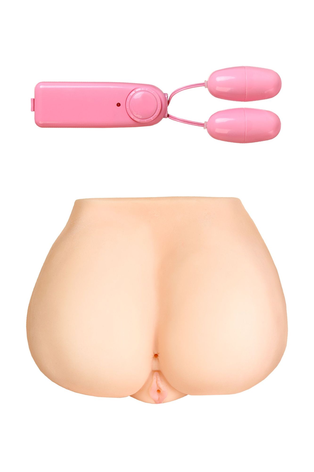 мастурбатор реалистичный toyfa juicy pussy monique, с вибрацией, вагина и анус,tpr, телесный, 17 см в Перми