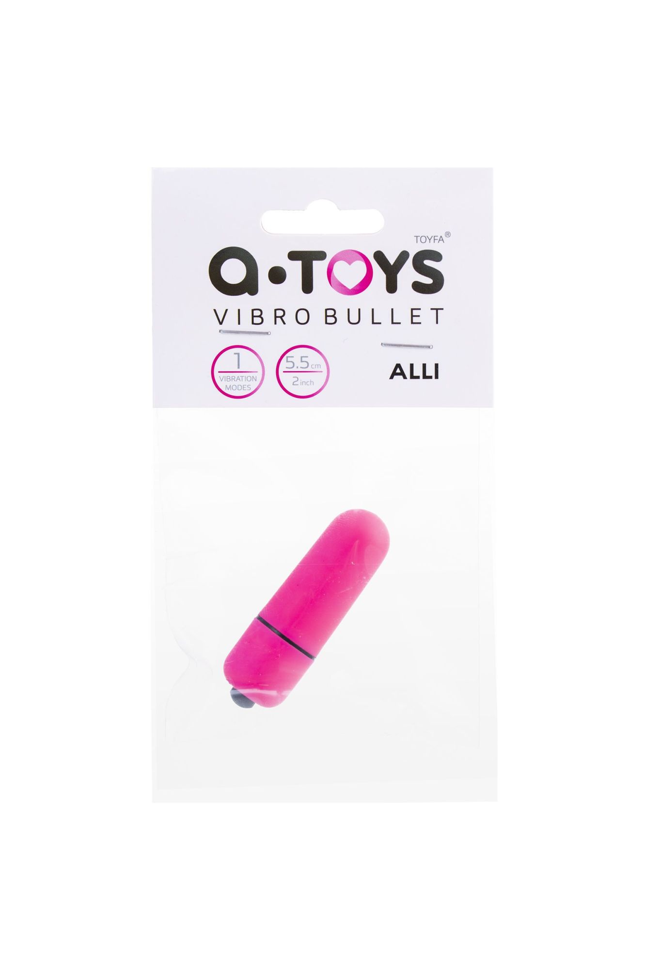 вибропуля a-toys alli abs пластик, розовый в Перми