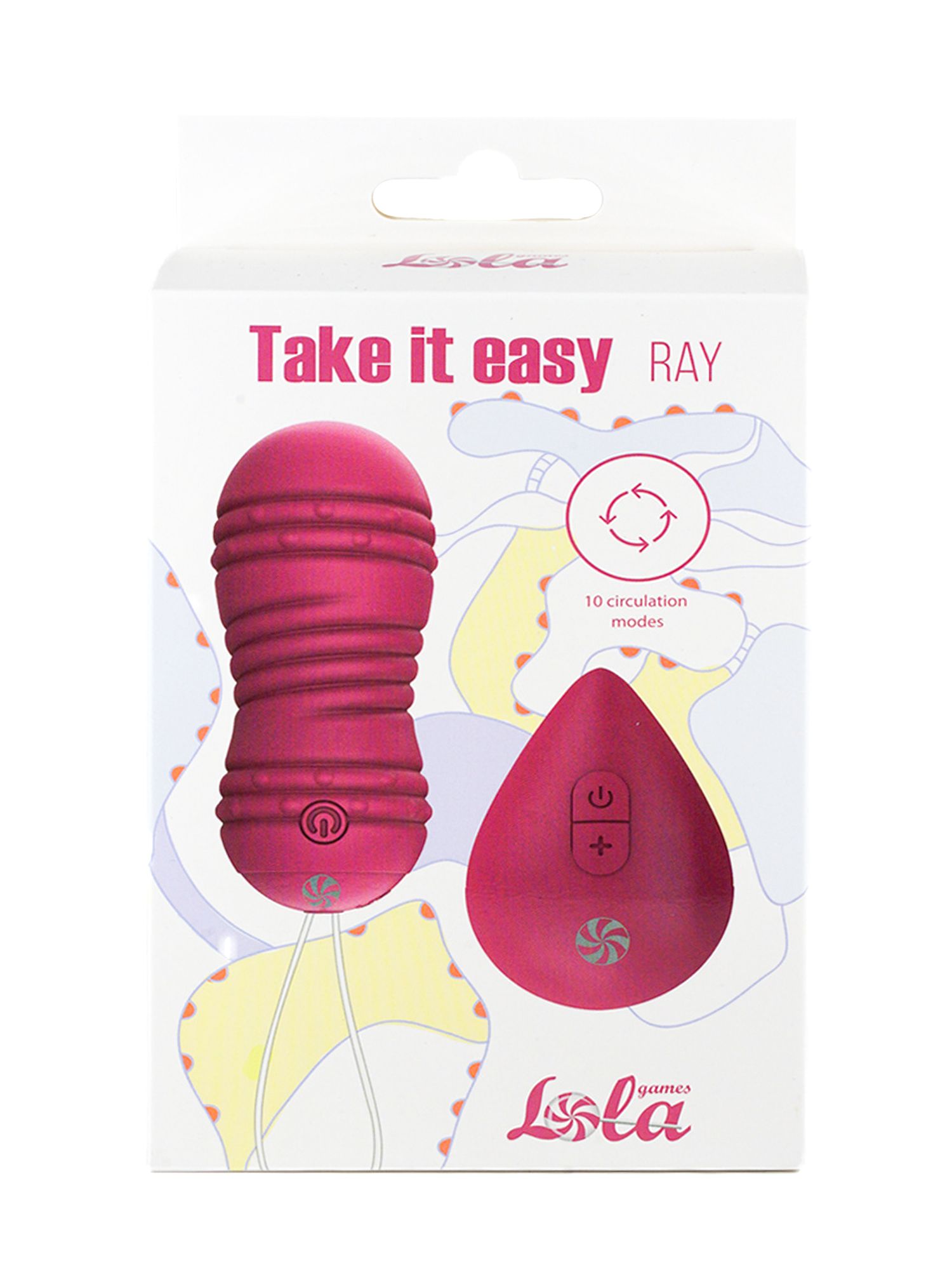 виброшарики с циркуляцией на пульте управления take it easy ray pink 9021-10lola в Перми