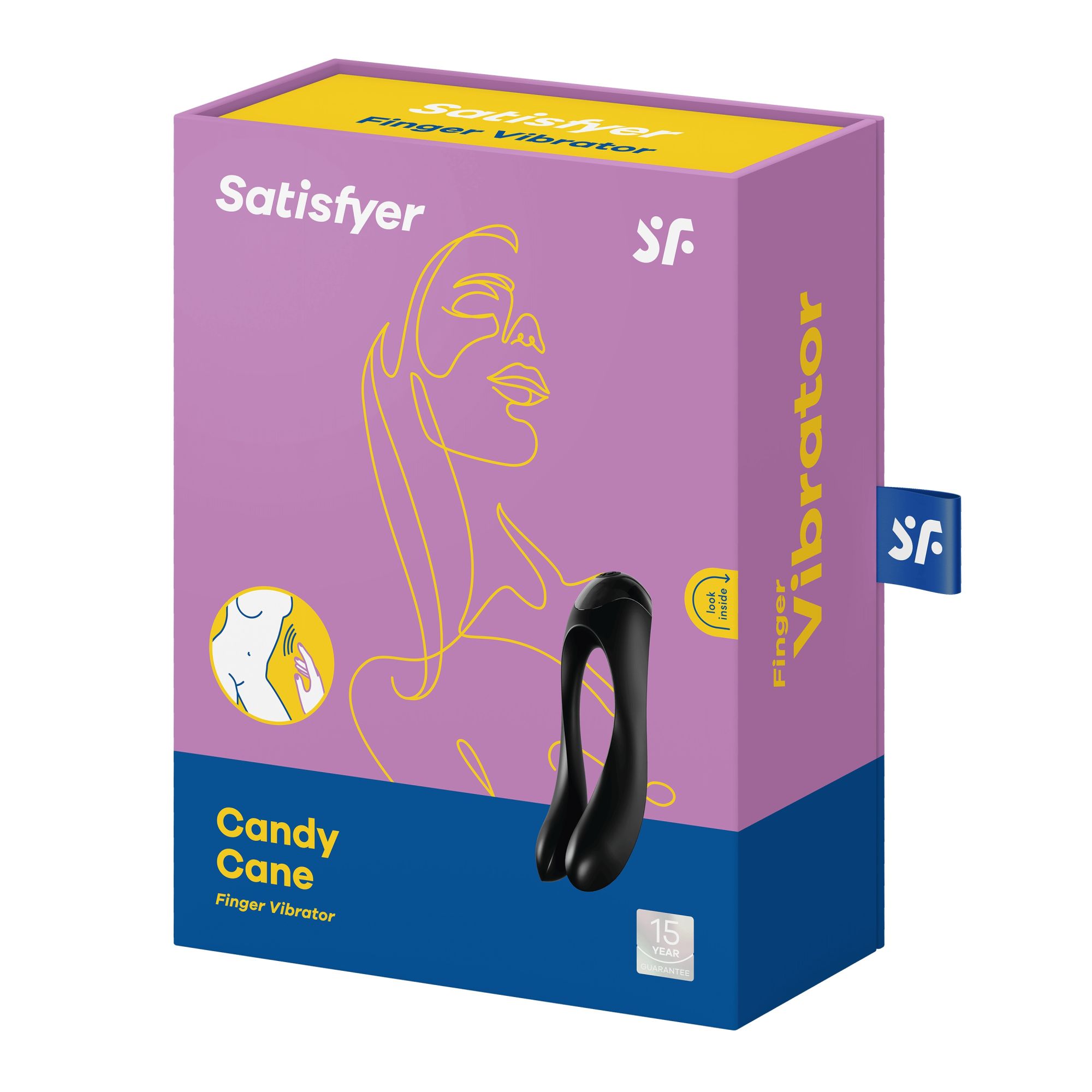 универсальный пальчиковый вибратор satisfyer candy cane black 004136sa в Перми