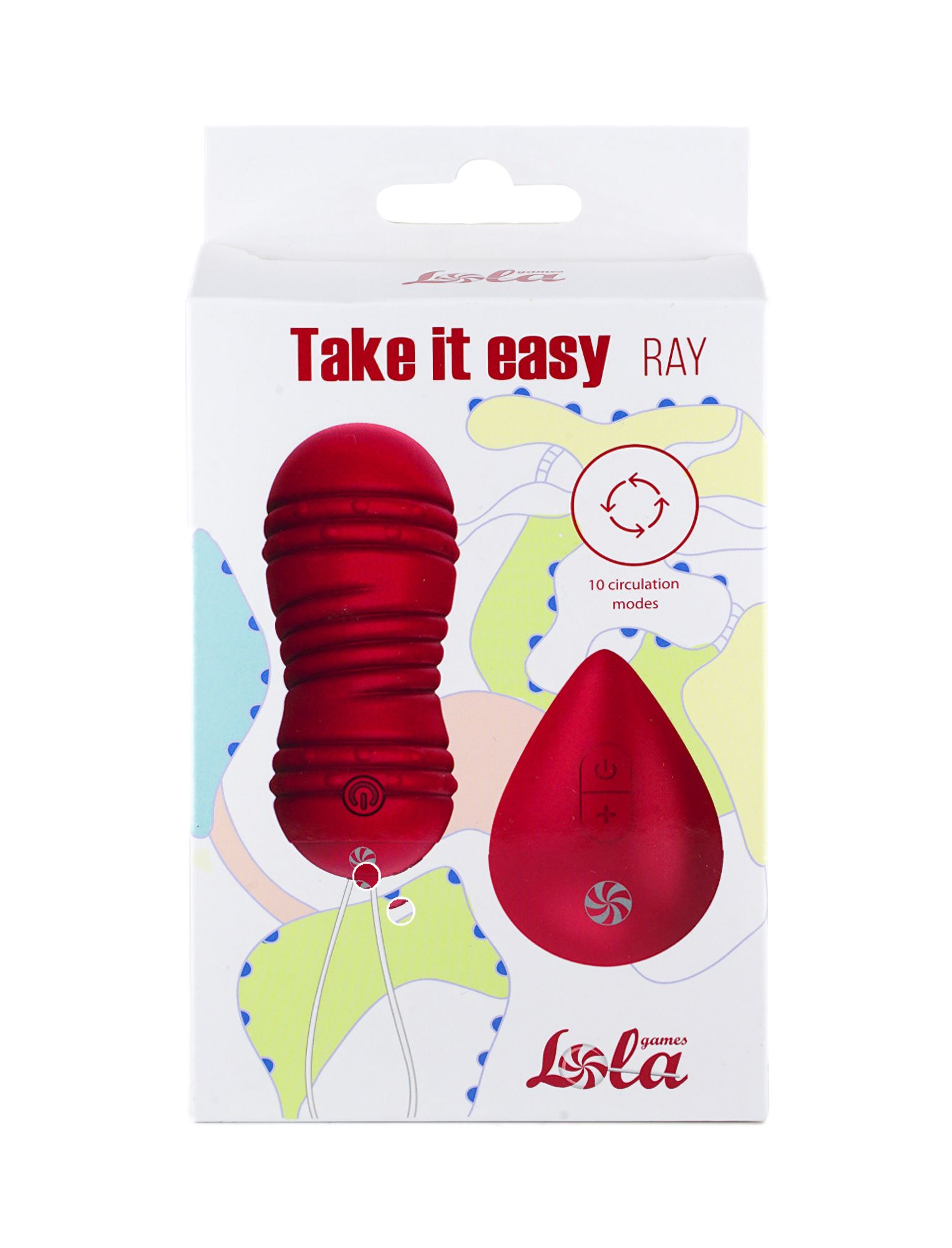 виброшарики с циркуляцией на пульте управления take it easy ray wine red 9021-12lola в Перми