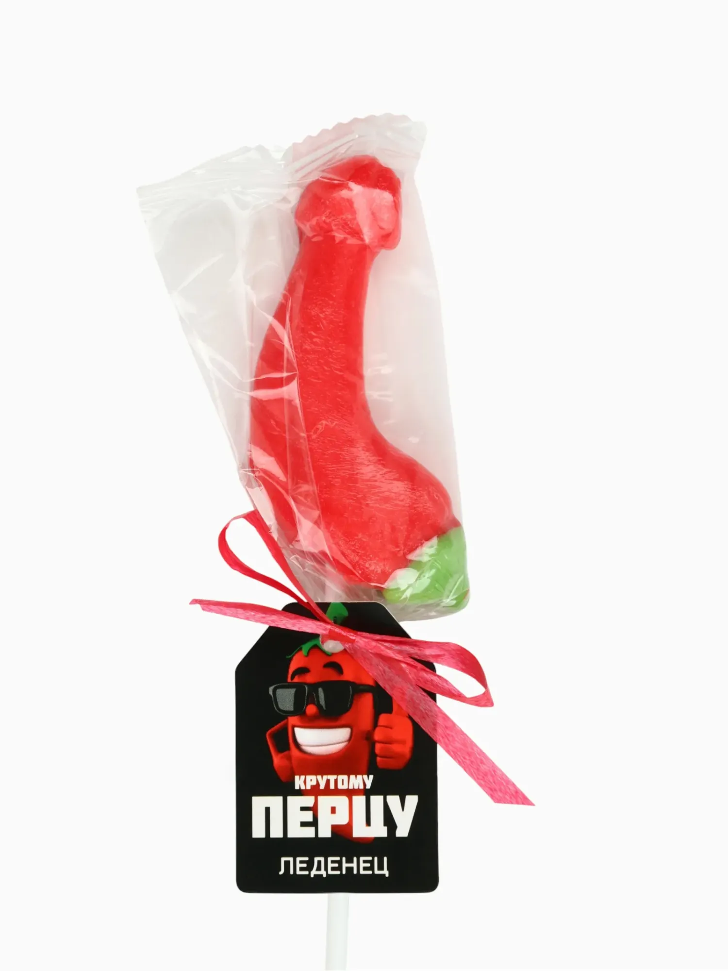 леденец на палочке «крутому перцу», вкус: клубника, 18+ в Перми