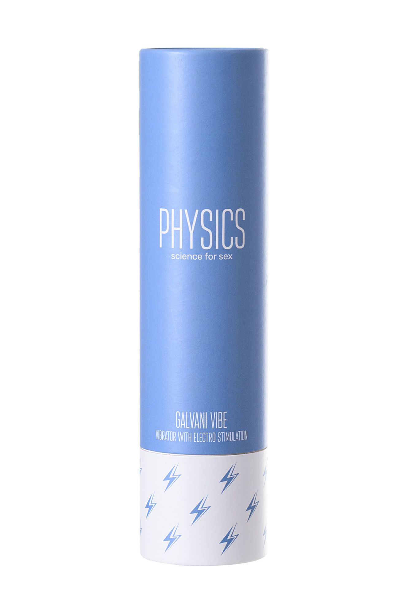 вибратор с электростимуляцией physics galvani vibe, силикон, голубой, 21 см в Перми