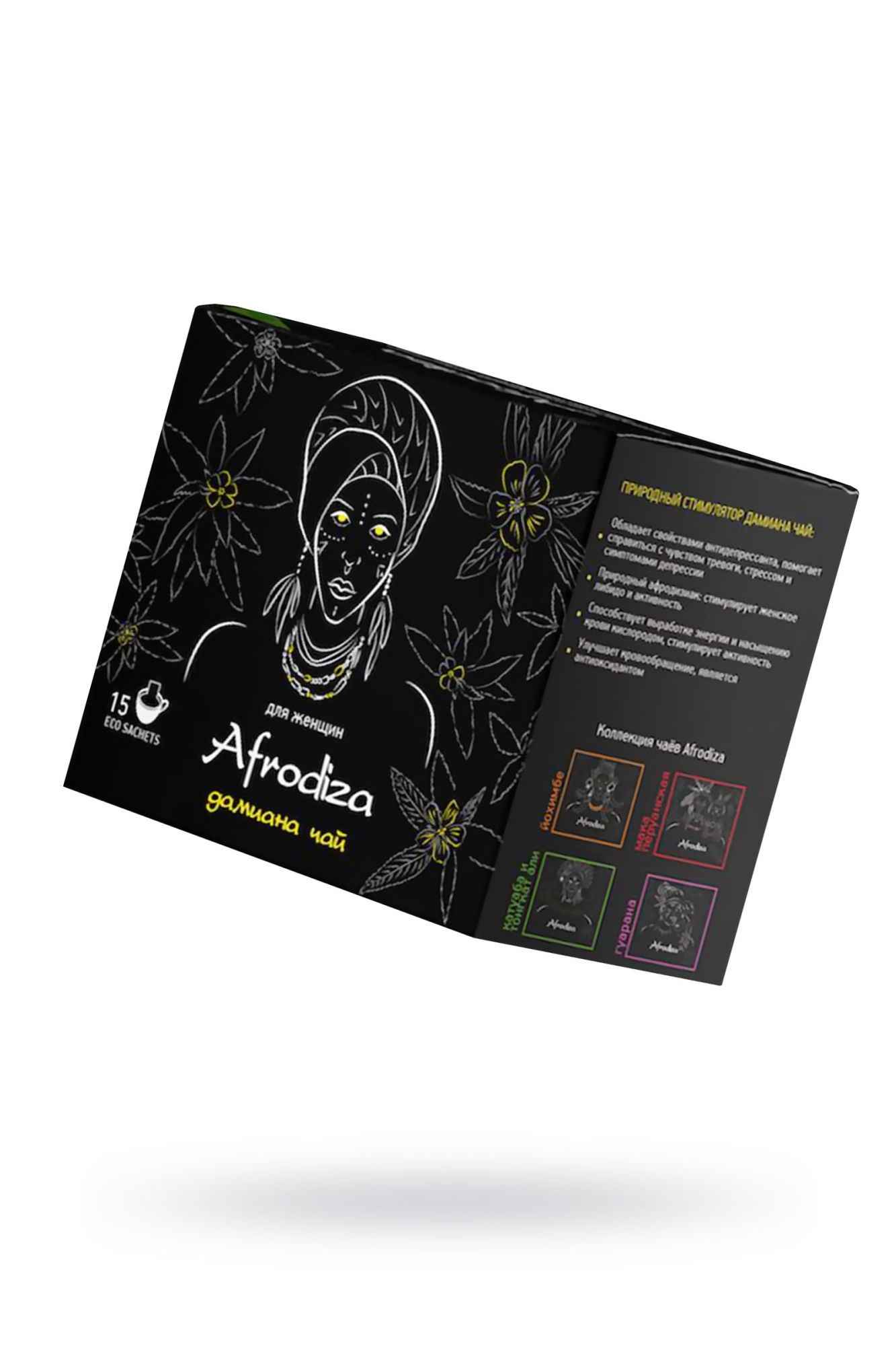 чай afrodiza, «дамиана чай», 75 г, 15 шт в Перми