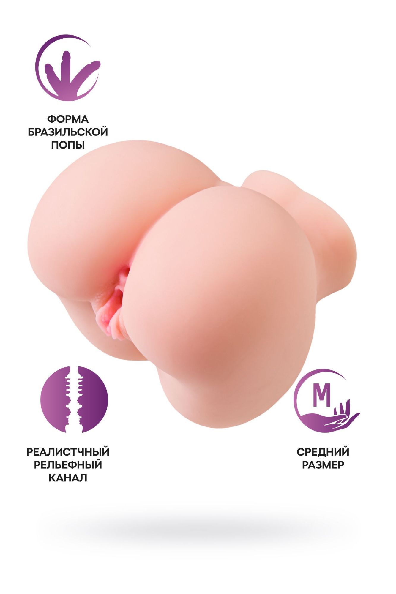мастурбатор реалистичный juicy pussy giovanna, tpe, телесный, 20 см в Перми