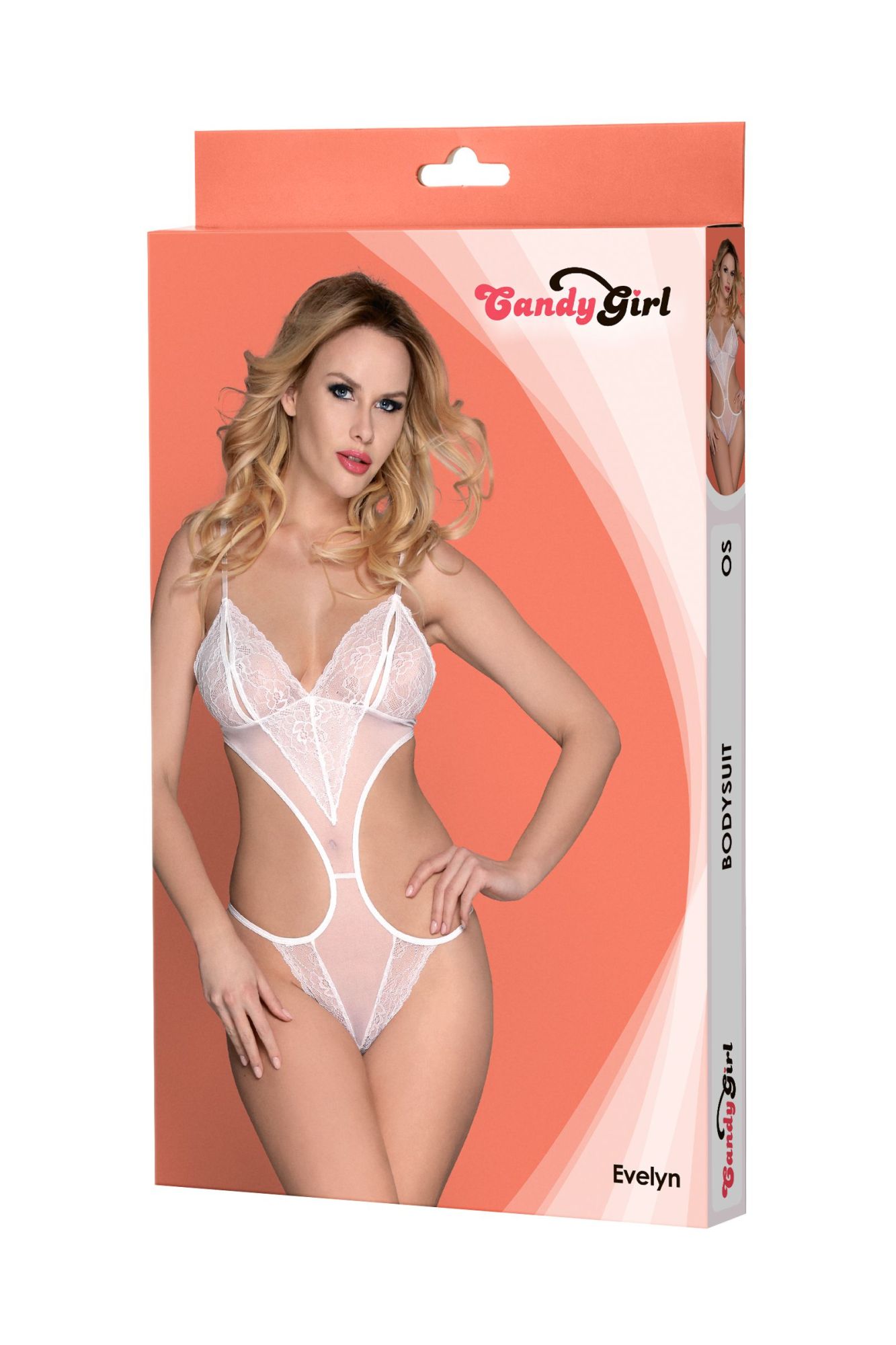 Эротическое боди candy girl evelyn, белое, os в Перми