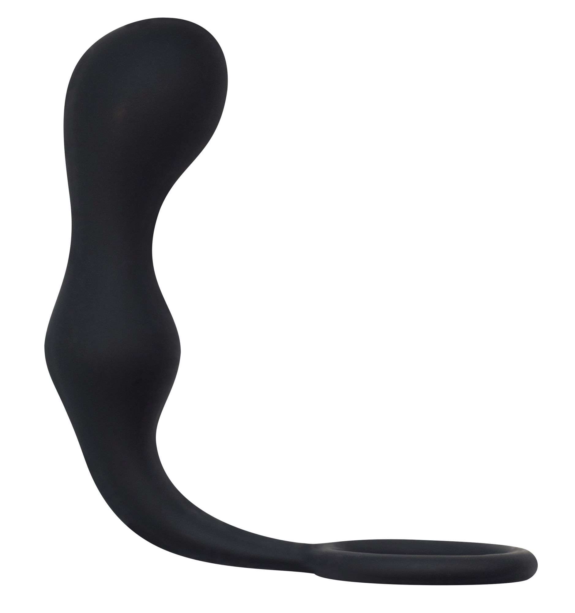 эрекционное кольцо с анальной пробкой double pleasure anal plug black 4217-01lola в Перми