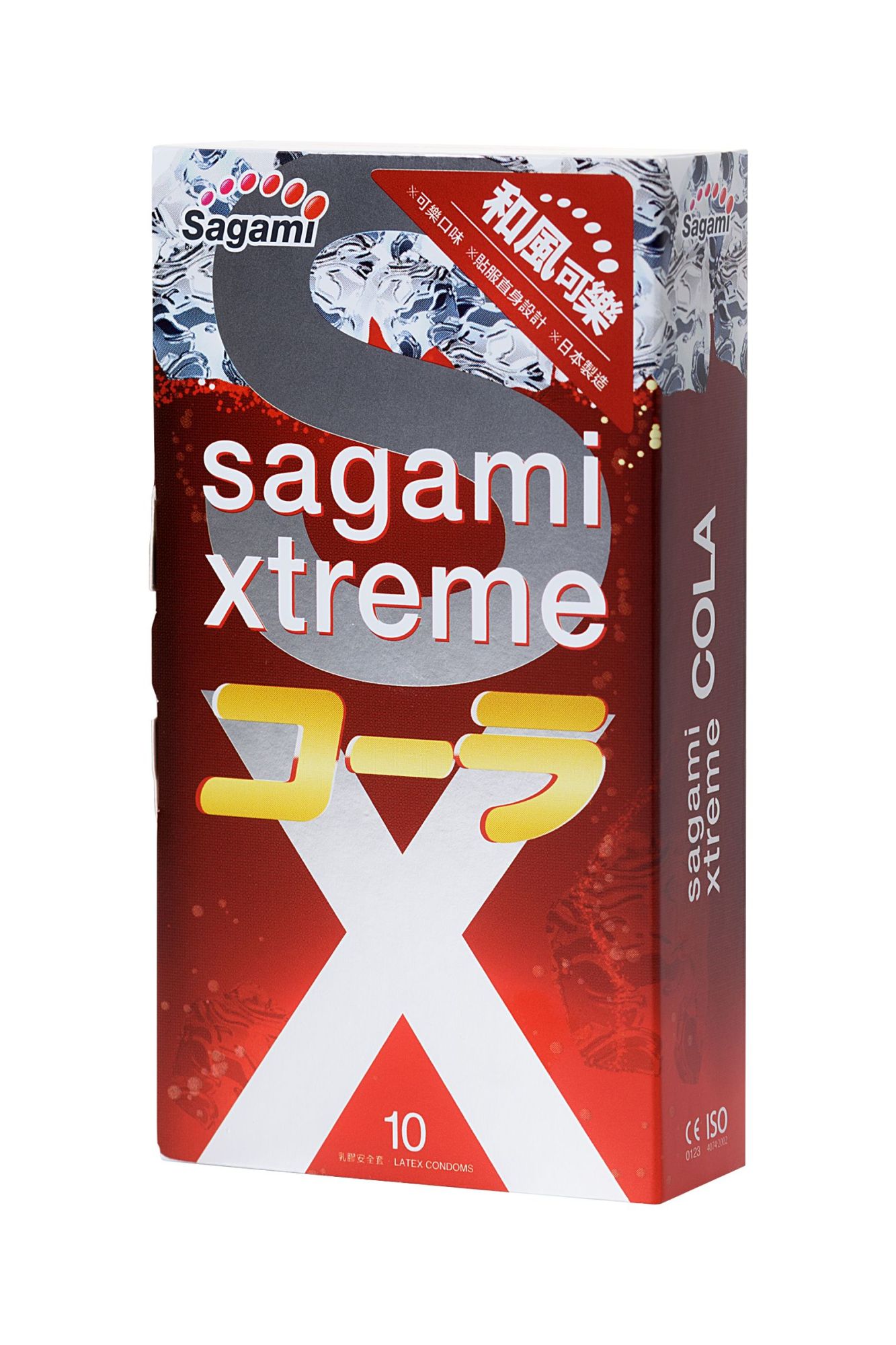 презервативы sagami, xtreme, cola, латекс, 19 см, 5,2 см, 10 шт. в Перми