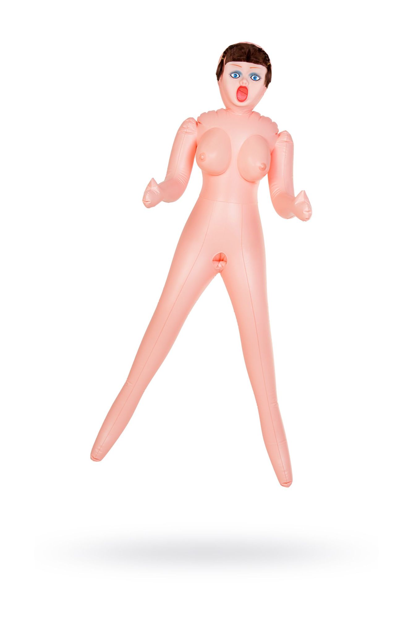 кукла надувная dolls-x by toyfa grace, шатенка, с тремя отверситями, кибер вставка: вагина-анус в Перми