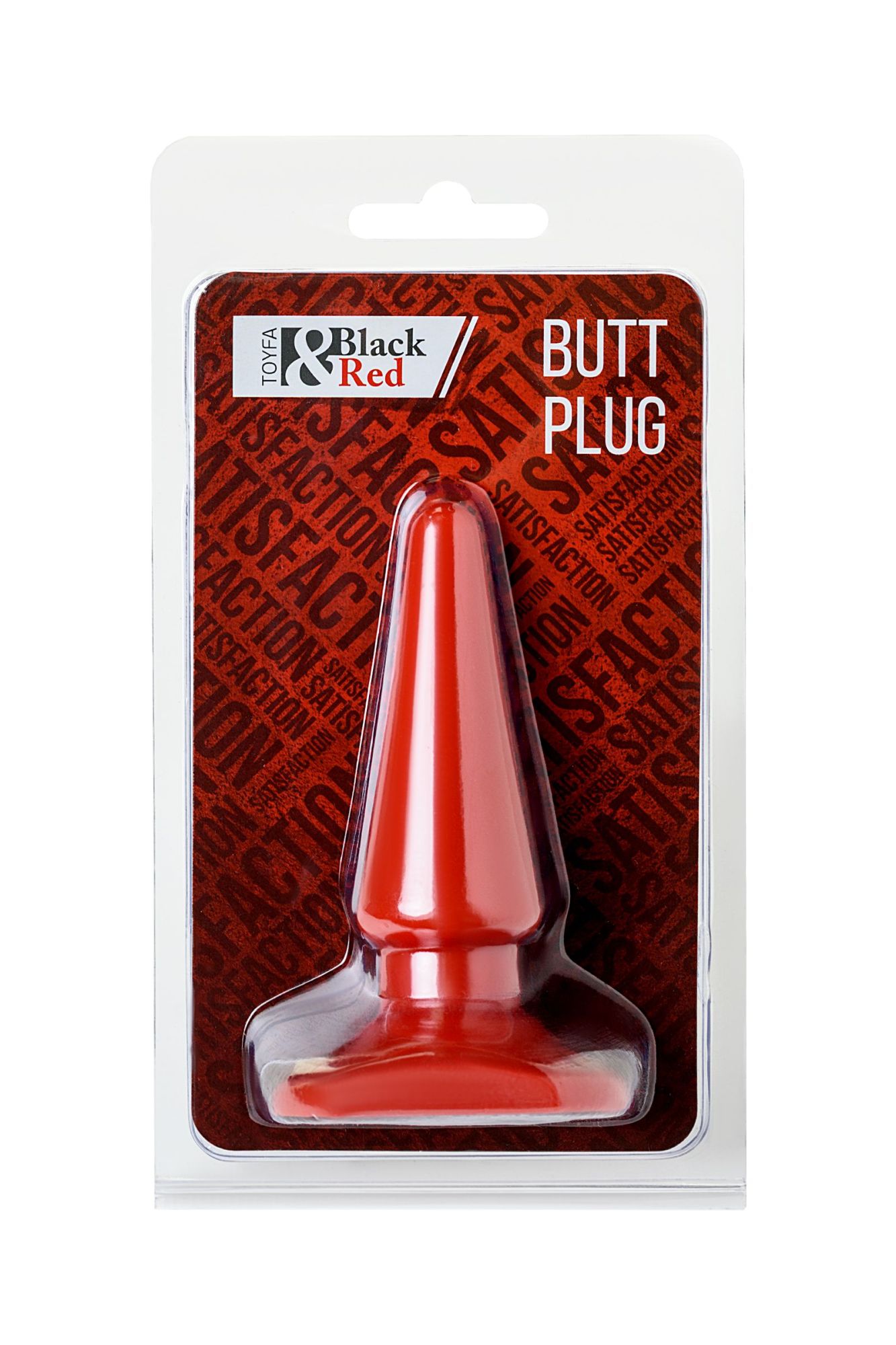 анальная втулка black & red by toyfa, пвх, красная, 10 см, ø 3 см в Перми