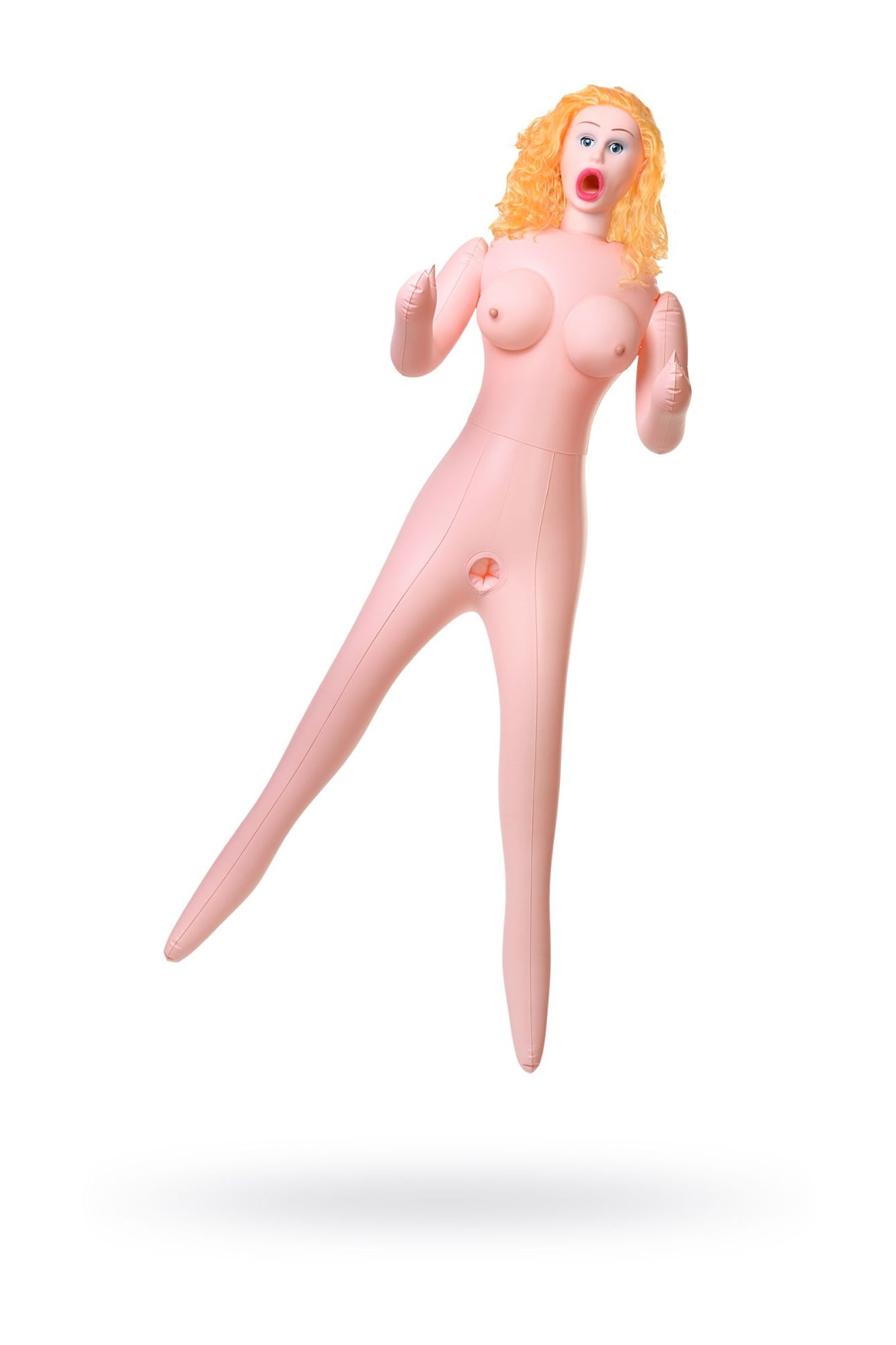 кукла надувная dolls-x by toyfa celine с реалистичной головой, блондинка, с тремя отверстиями в Перми