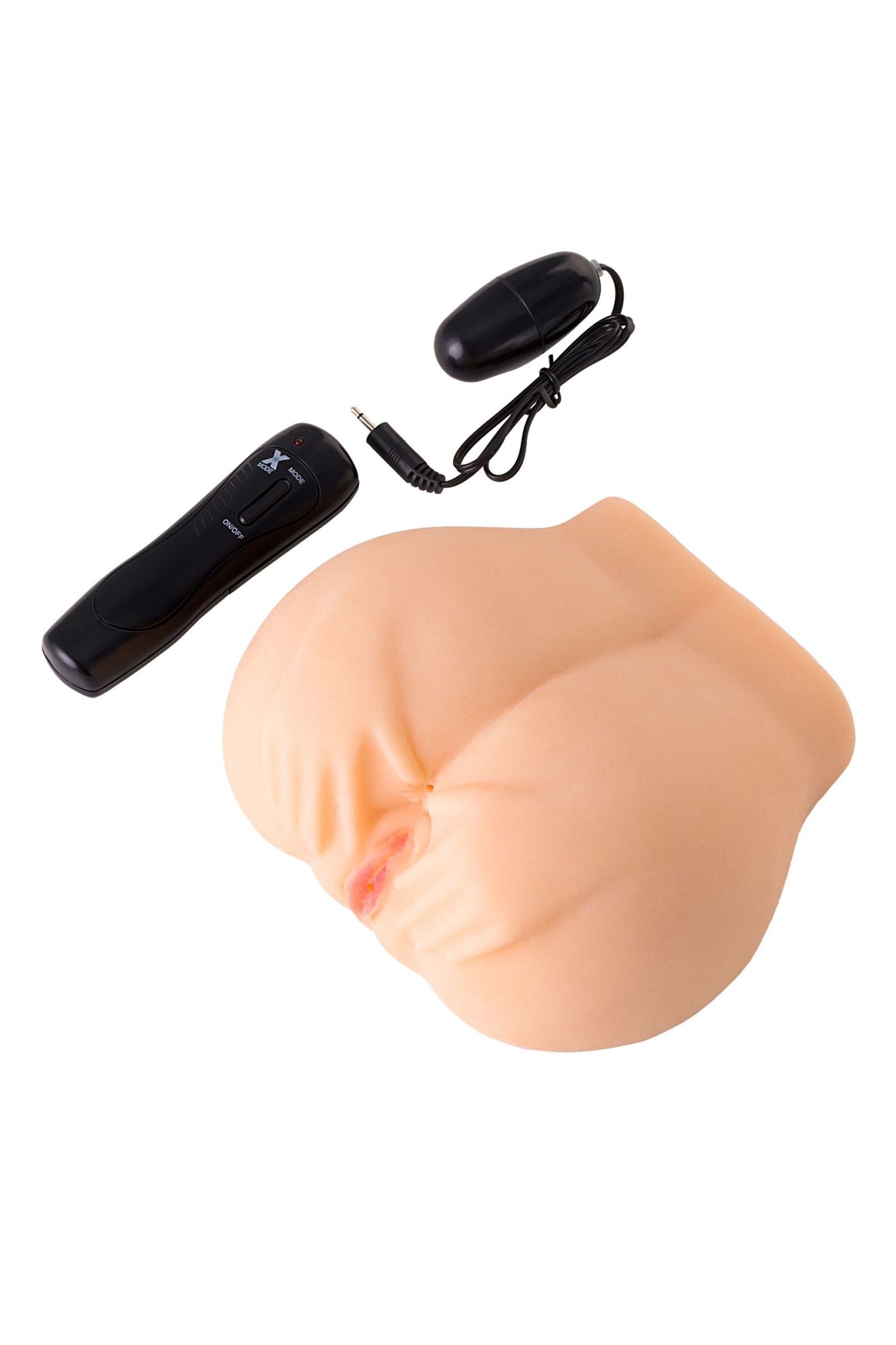 мастурбатор реалистичный toyfa juicy pussy pauline с вибрацией, вагина и анус,tpr, телесный, 14,5 см в Перми