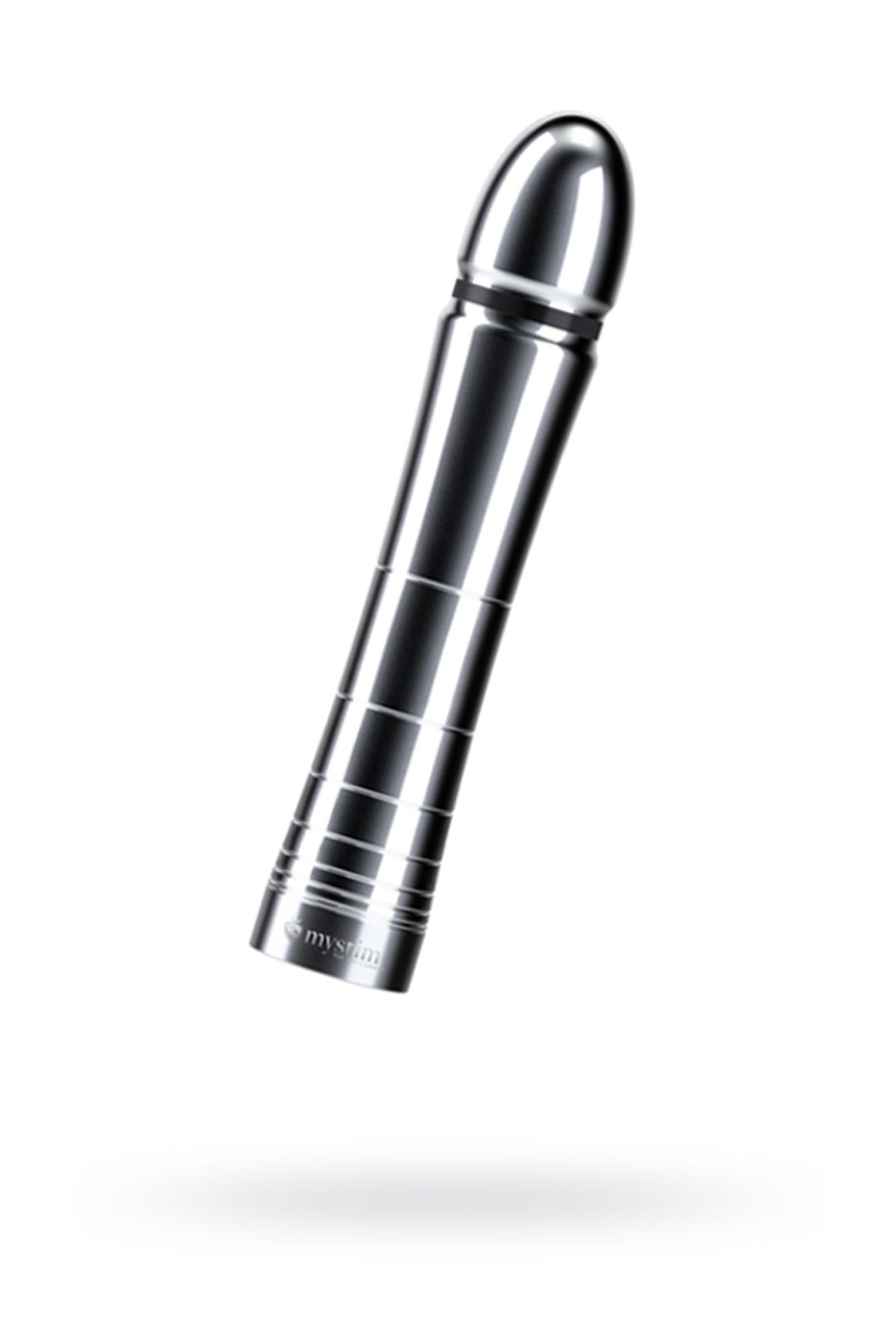 фаллоимитатор mystim glossy glen, электростимуляция, хирургическая сталь, серебряный, 14 см в Перми