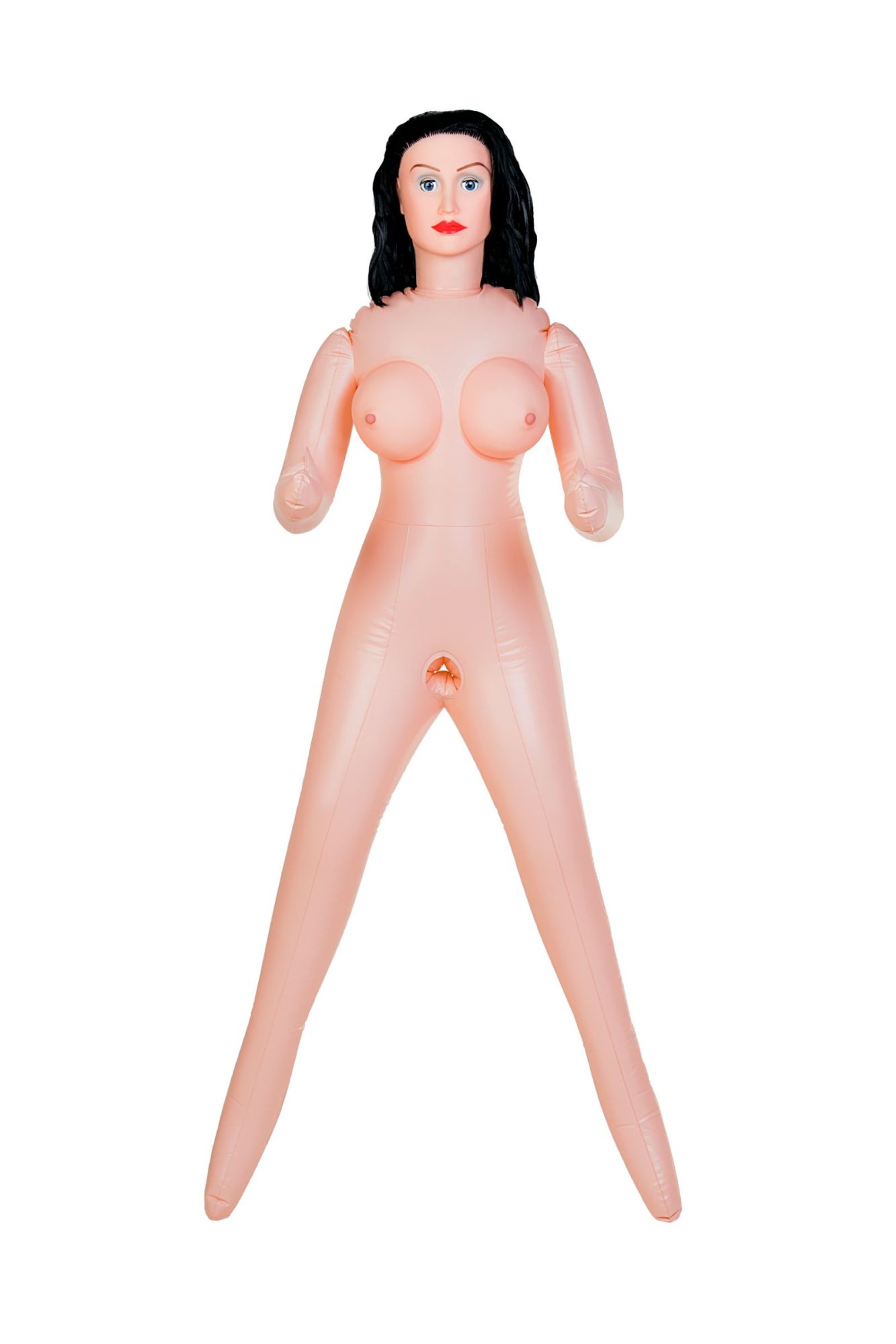кукла надувная dolls-x by toyfa kaylee с реалистичной головой, брюнетка, кибер вставка вагина – анус в Перми