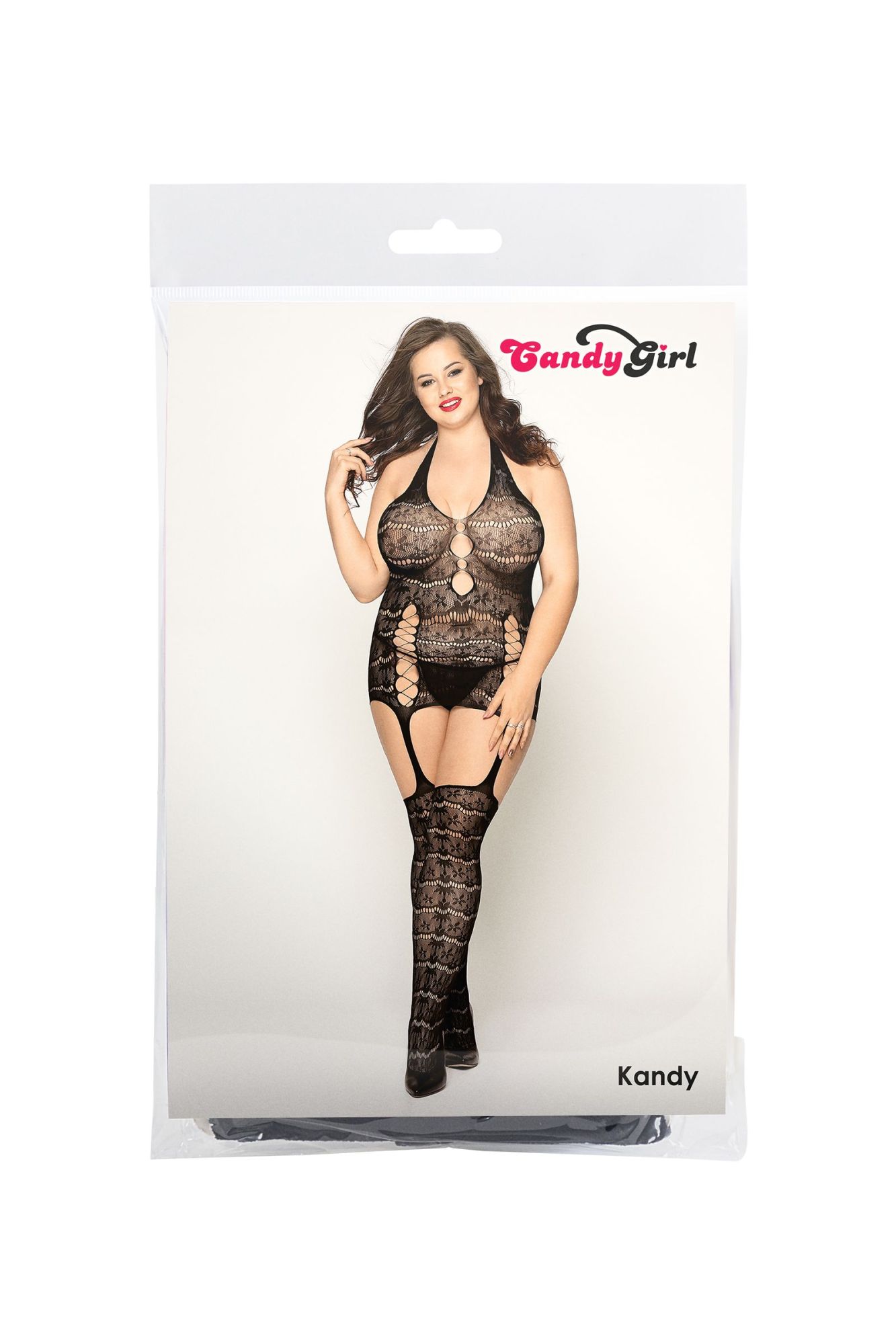 Эротическое костюм-сетка и стринги candy girl kandy черные, 2xl в Перми
