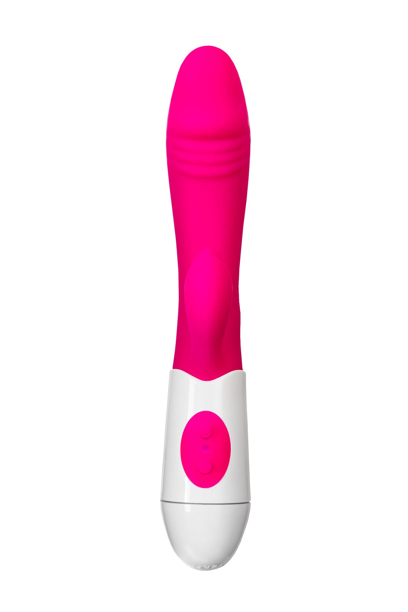 вибратор с клиторальным стимулятором toyfa a-toys area, силикон, розовый, 19,5 см в Перми