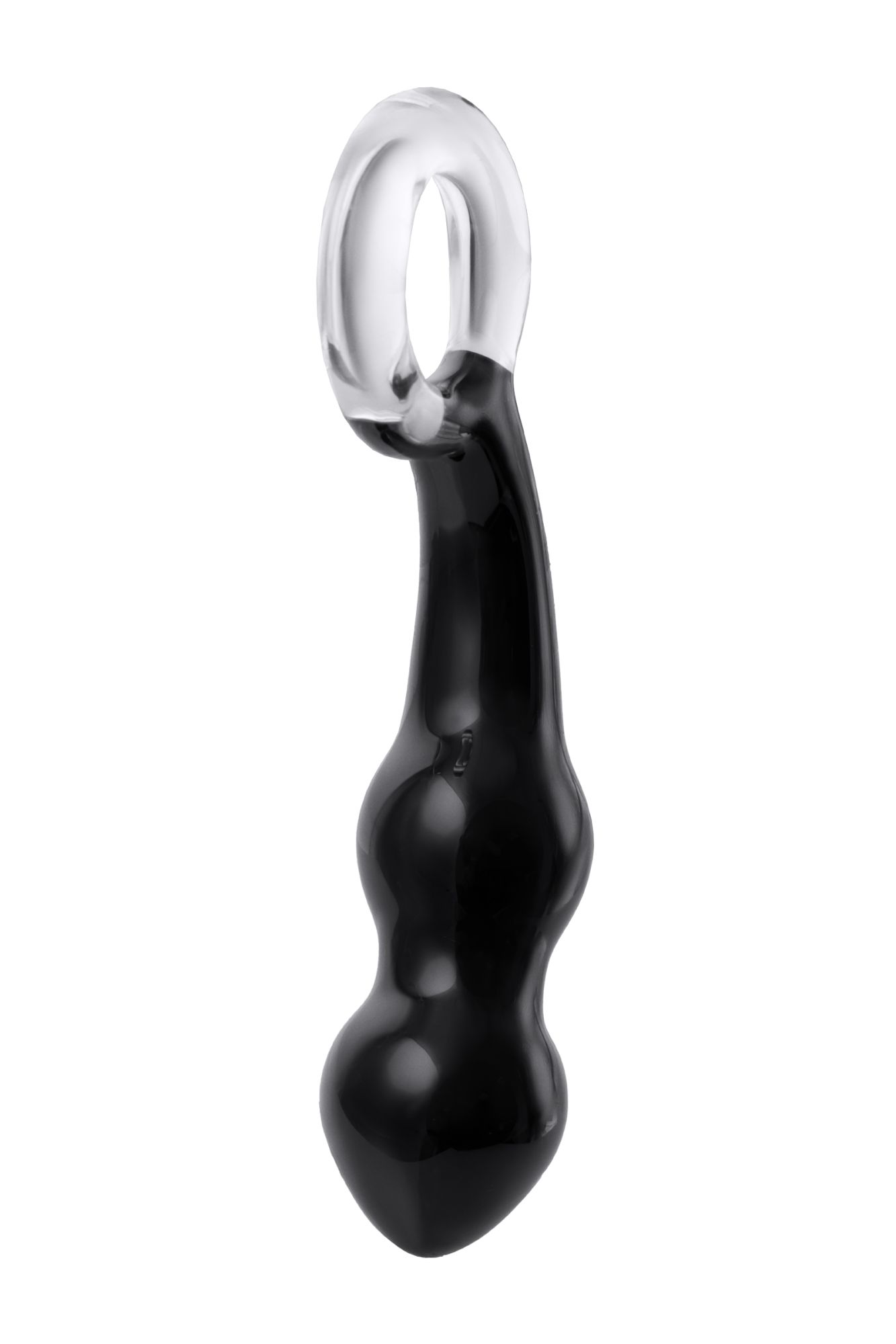 стимулятор простаты sexus glass, стекло, черный, 17 см в Перми