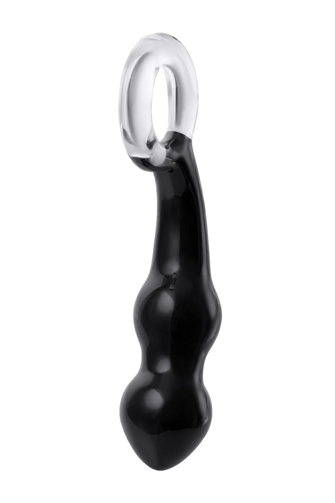 стимулятор простаты sexus glass, стекло, черный, 17 см в Перми