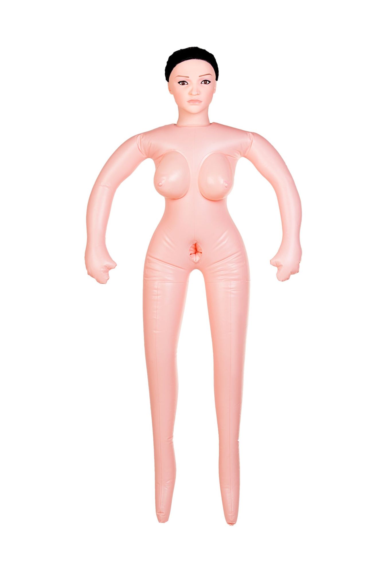 кукла надувная dolls-x by toyfa nurse emilia, реалистичная голова,брюнетка, с двумя отверстиями в Перми