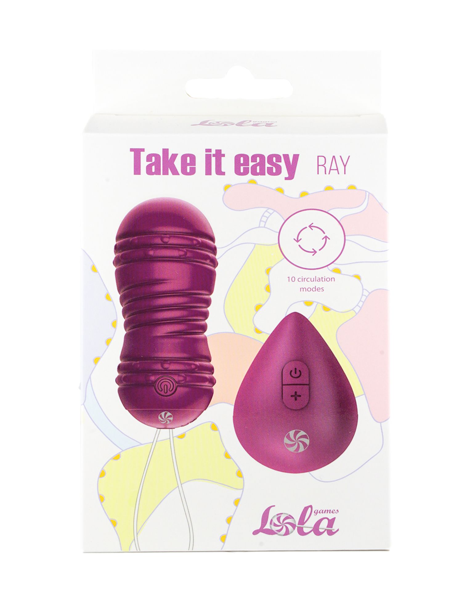 виброшарики с циркуляцией на пульте управления take it easy ray purple 9021-11lola в Перми