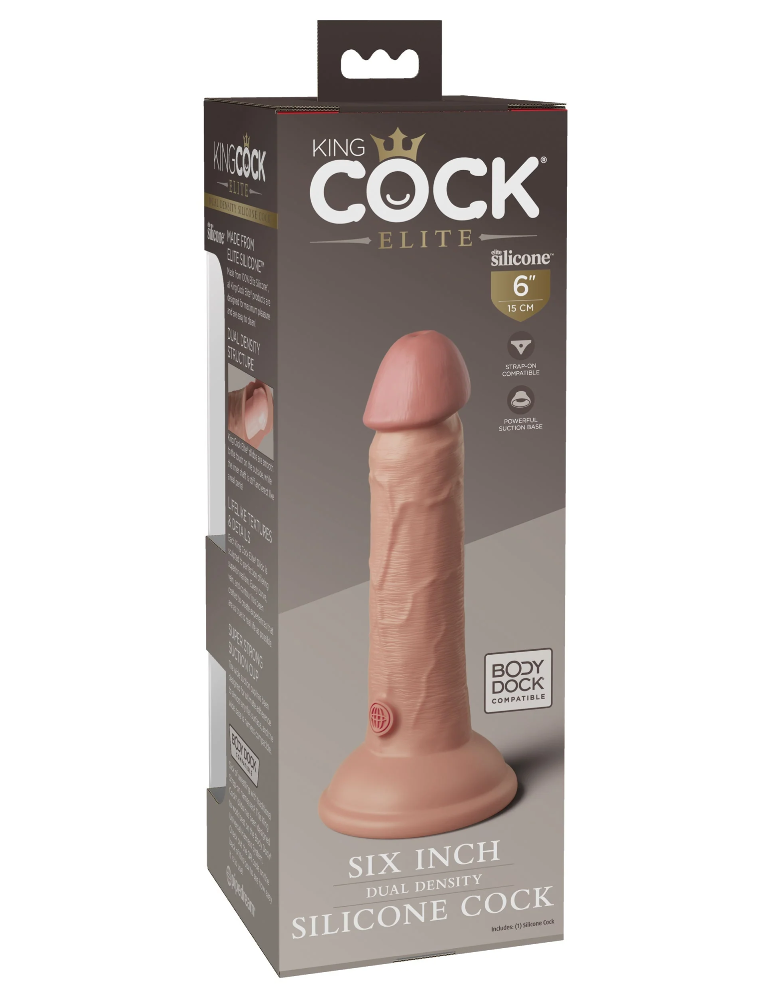 фаллоимитатор kc elite 6" dual density silicone dong-light pipedream 577021pd в Перми