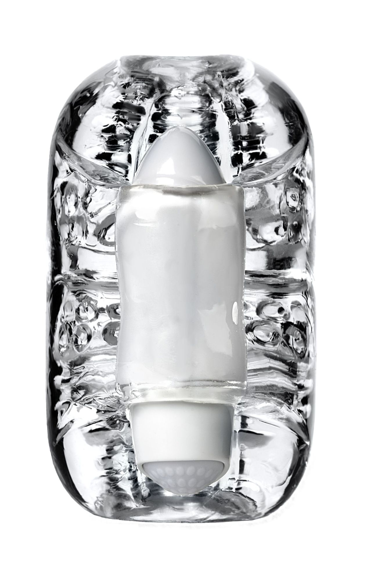 мастурбатор нереалистичный lingam by toyfa khani, tpe, прозрачный, 9 см в Перми