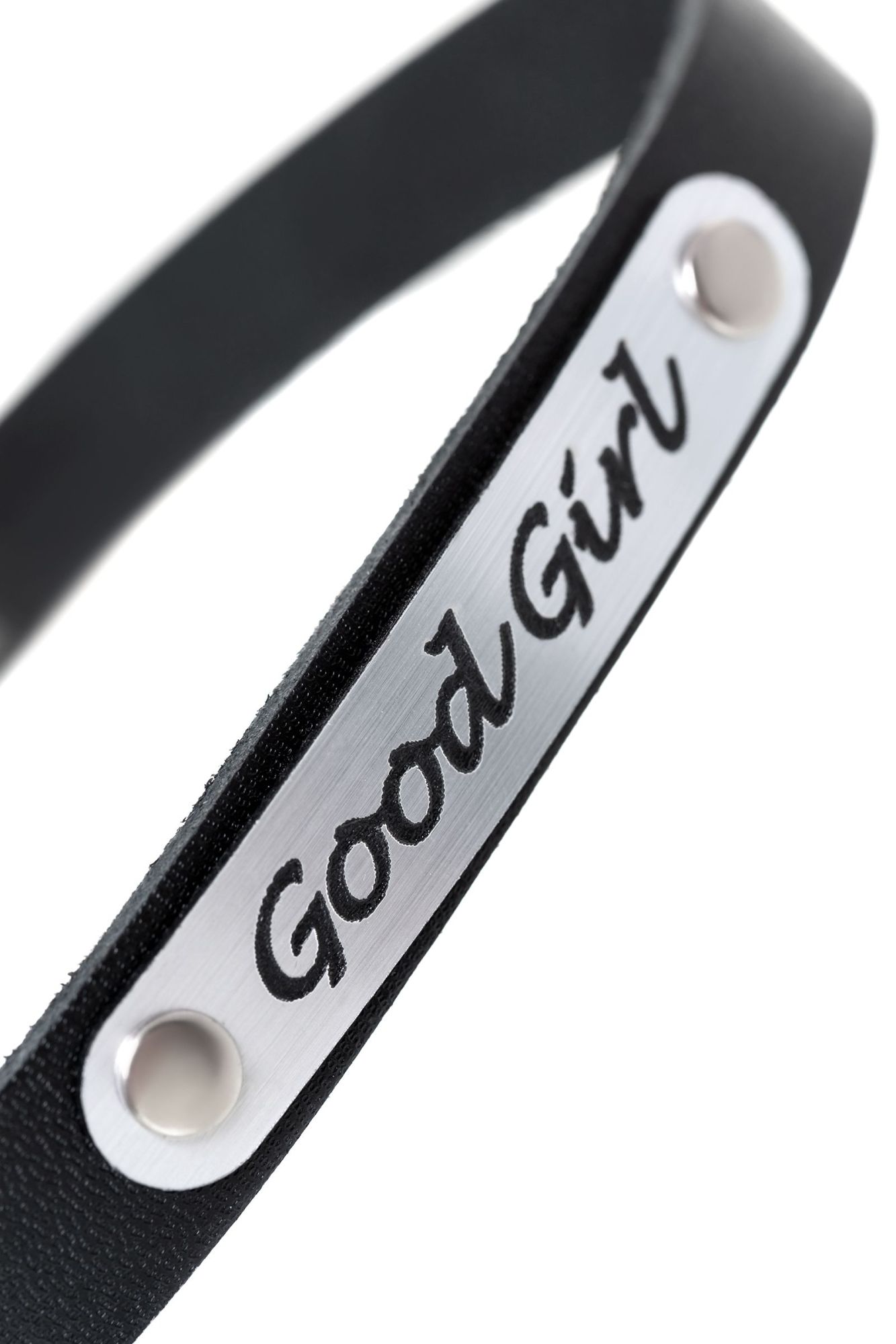 чокер штучки-дрючки «good girl», кожанный, чёрный в Перми