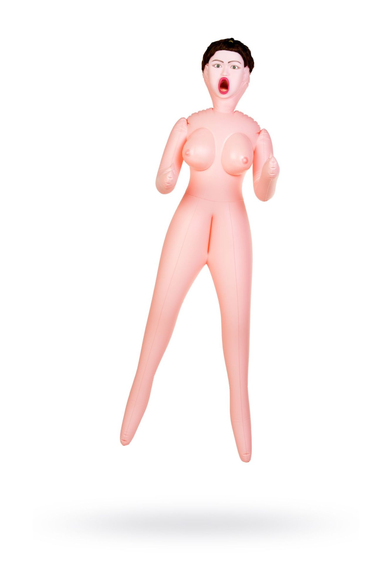 кукла надувная dolls-x by toyfa violet, брюнетка, с тремя отверстиями, кибер вставка: вагина в Перми