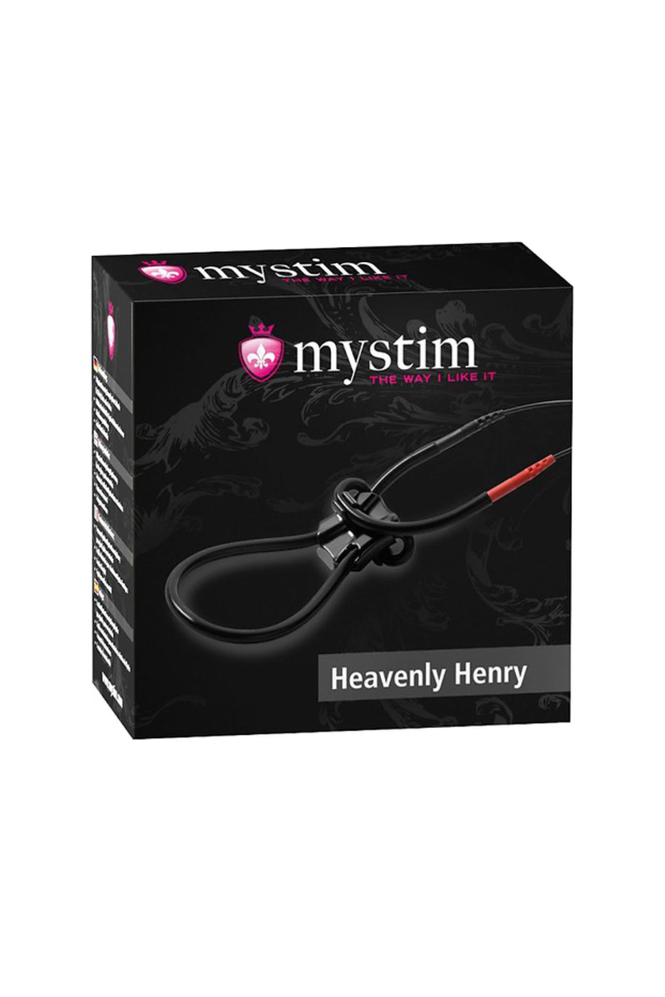 лассо для пениса mystim heavenly henry , электростимуляция, силикон, черный, 36 см в Перми