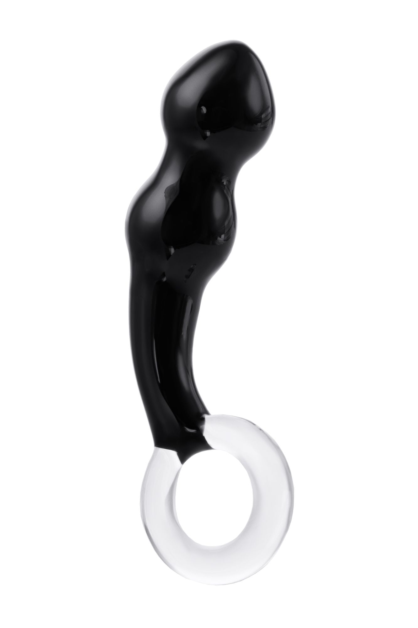 стимулятор простаты sexus glass, стекло, черный, 17 см в Перми