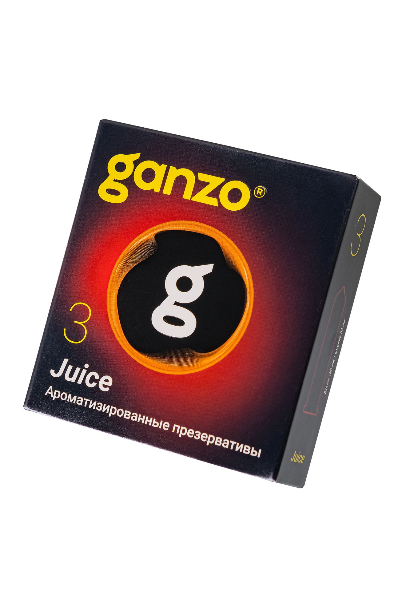 презервативы ganzo, juice, латекс, аромат, 18 см, 5,2 см, 3 шт. в Перми
