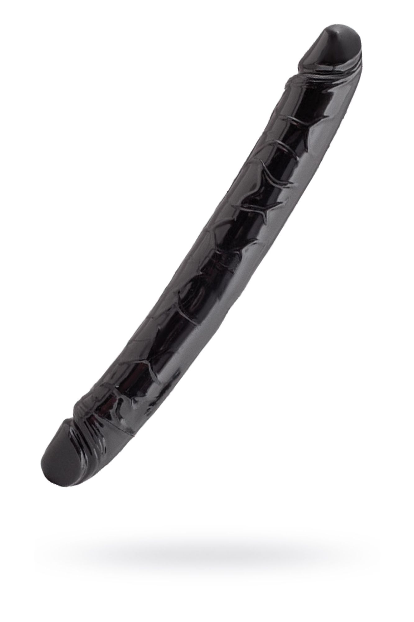 чёрный двусторонний фаллоимитатор toyfa black & red, 31 см в Перми