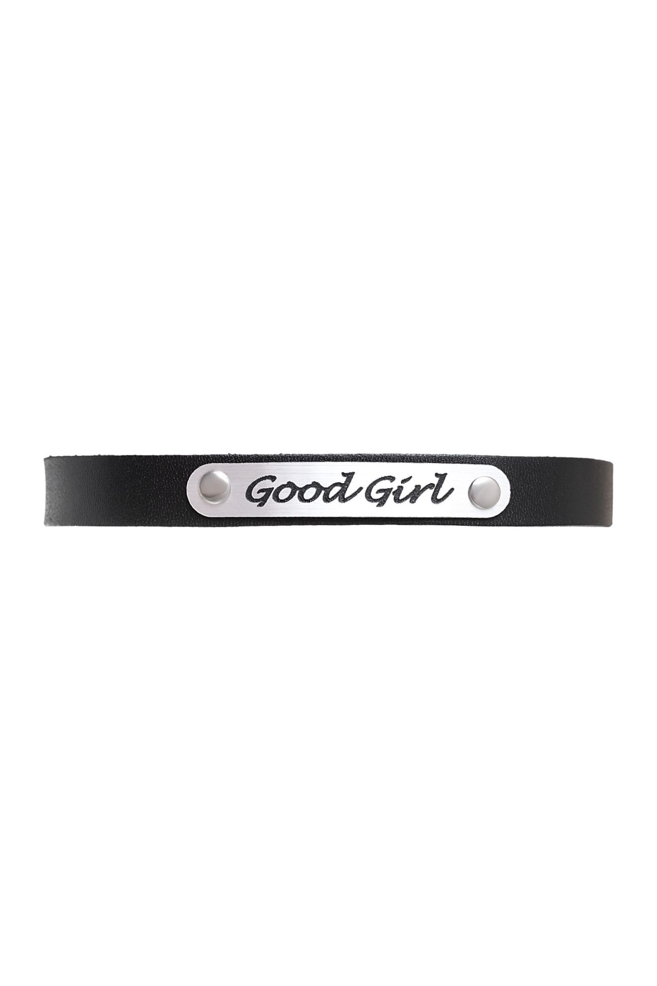 чокер штучки-дрючки «good girl», кожанный, чёрный в Перми