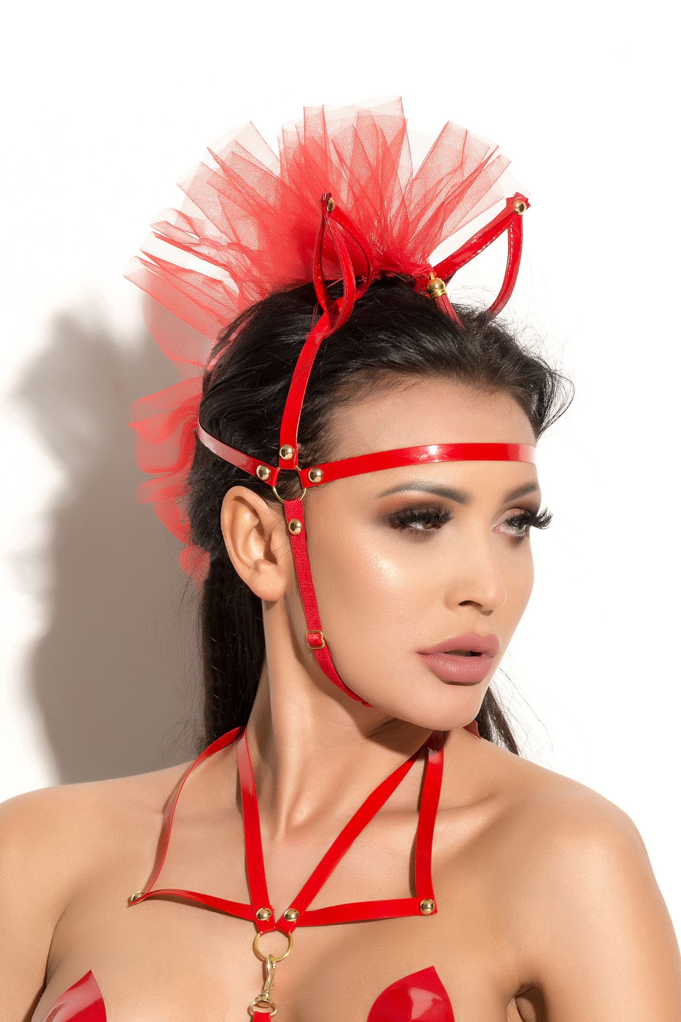 маска с ушками me seduce queen of hearts allure, красная, os в Перми
