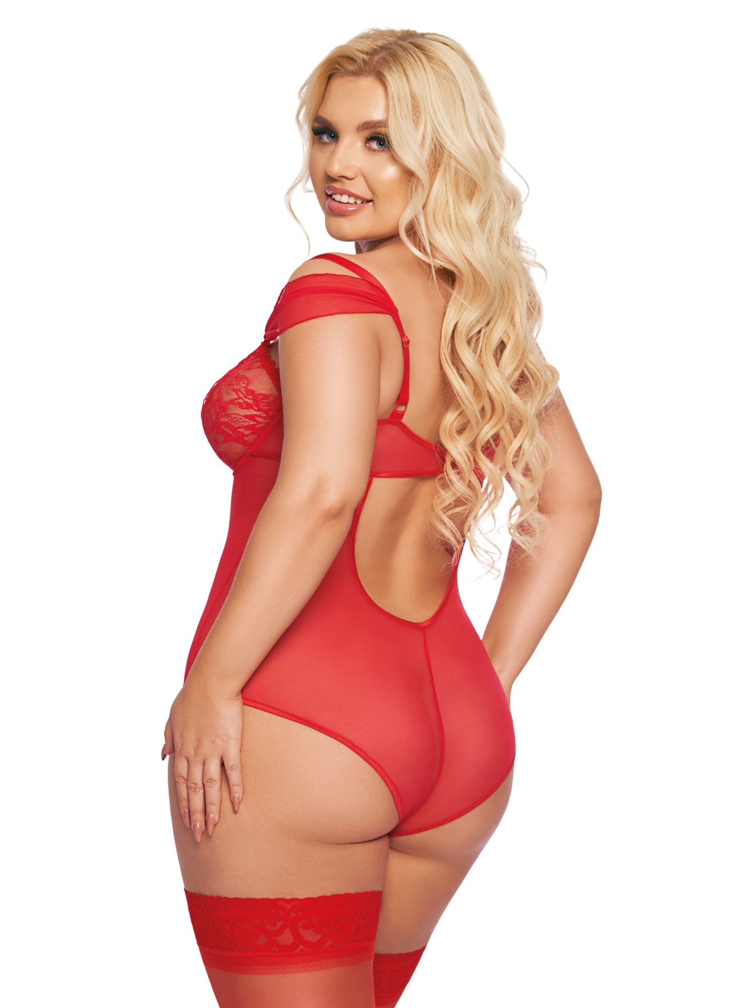 Эротическое боди softline collection dora, красный, xxl в Перми