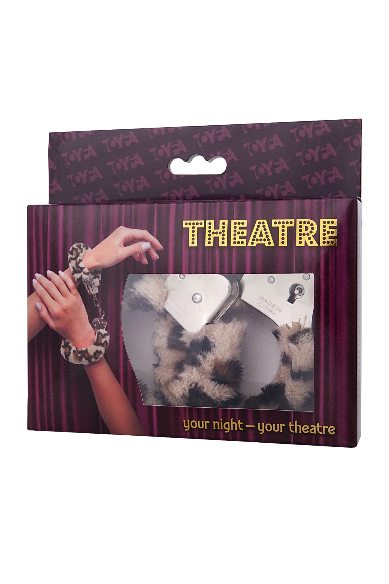 наручники toyfa theatre, меховые, леопардовые, 28 см в Перми
